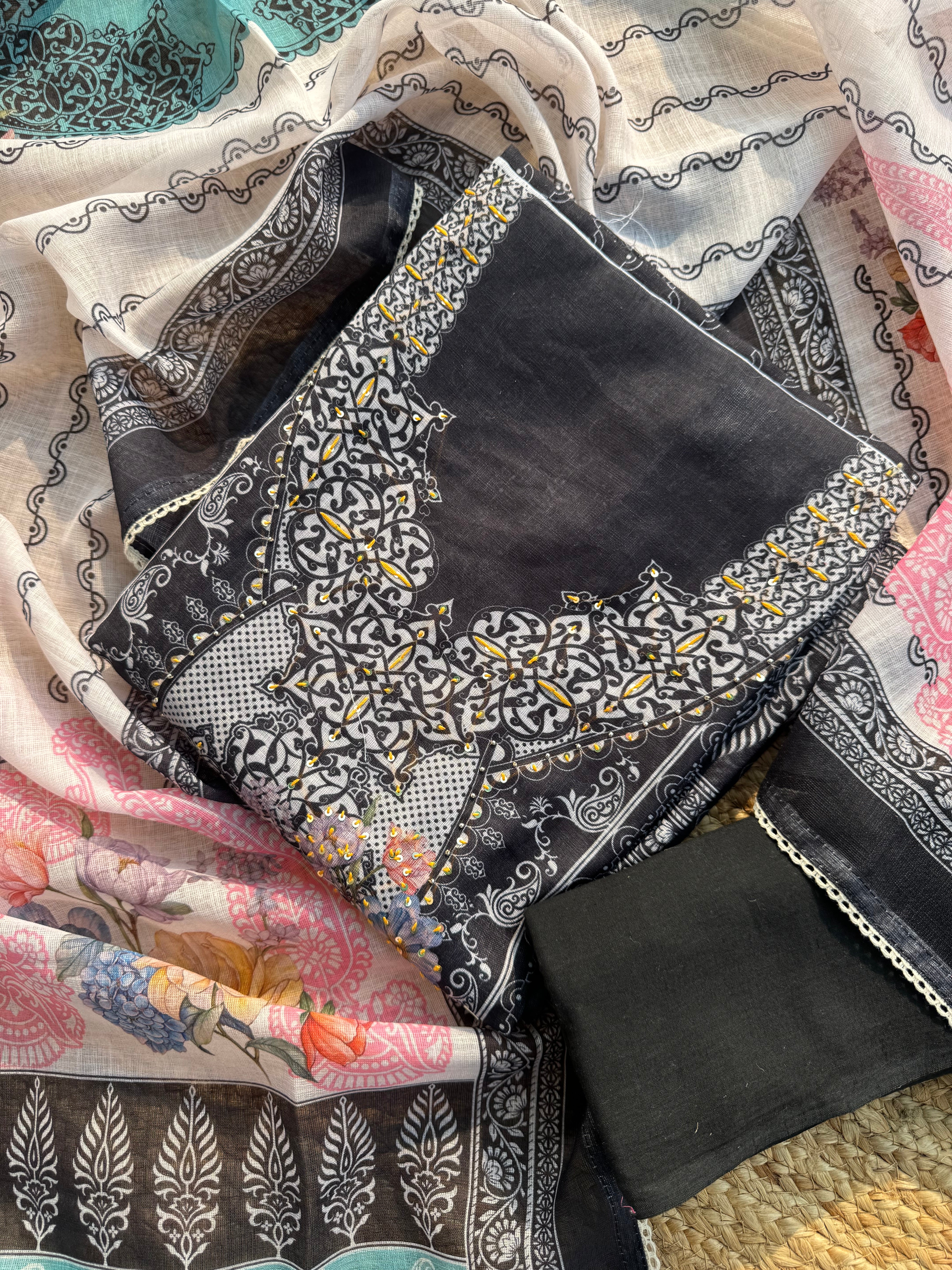 Saavi linen suit set