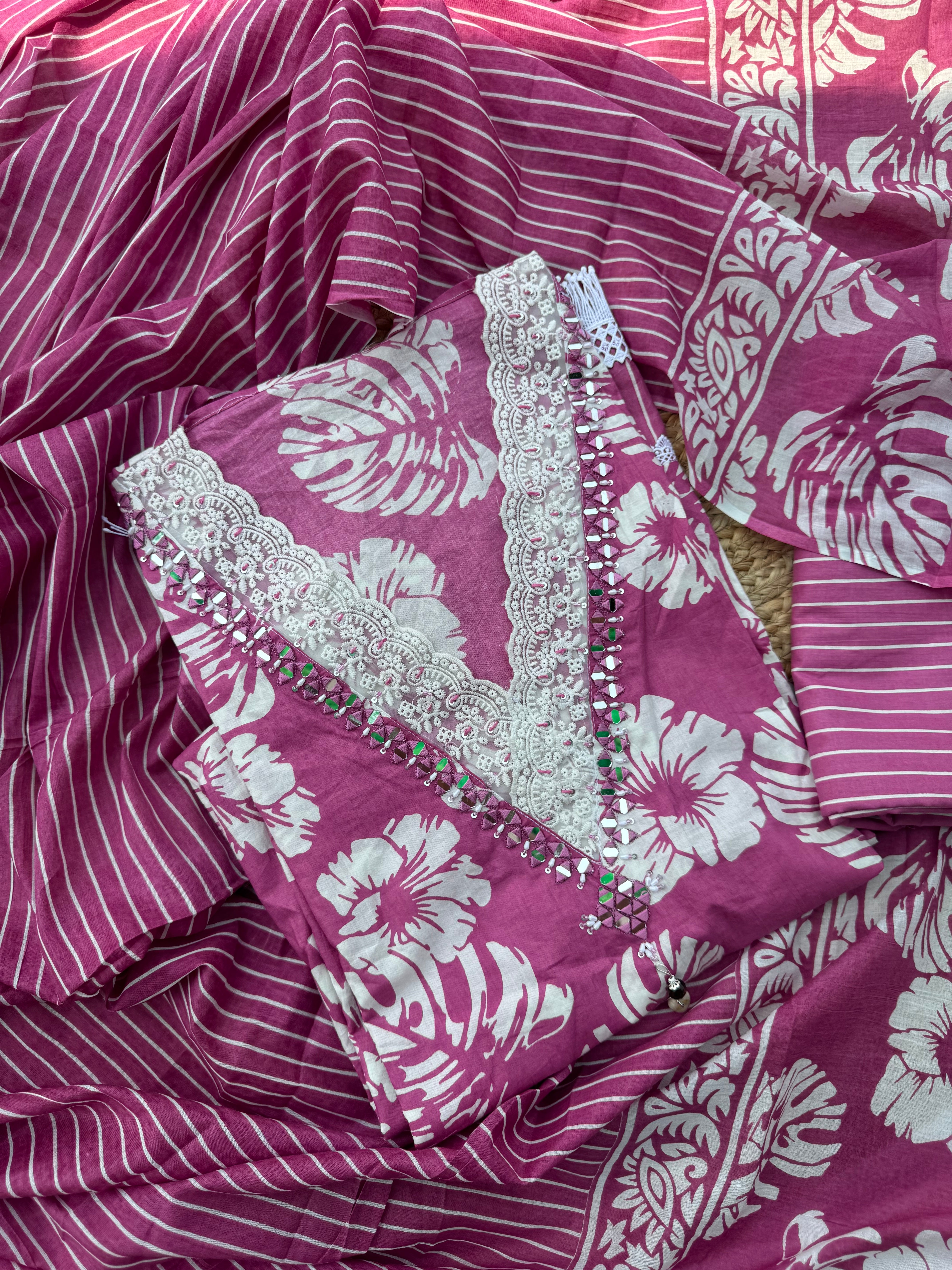 Nyra cotton suit set