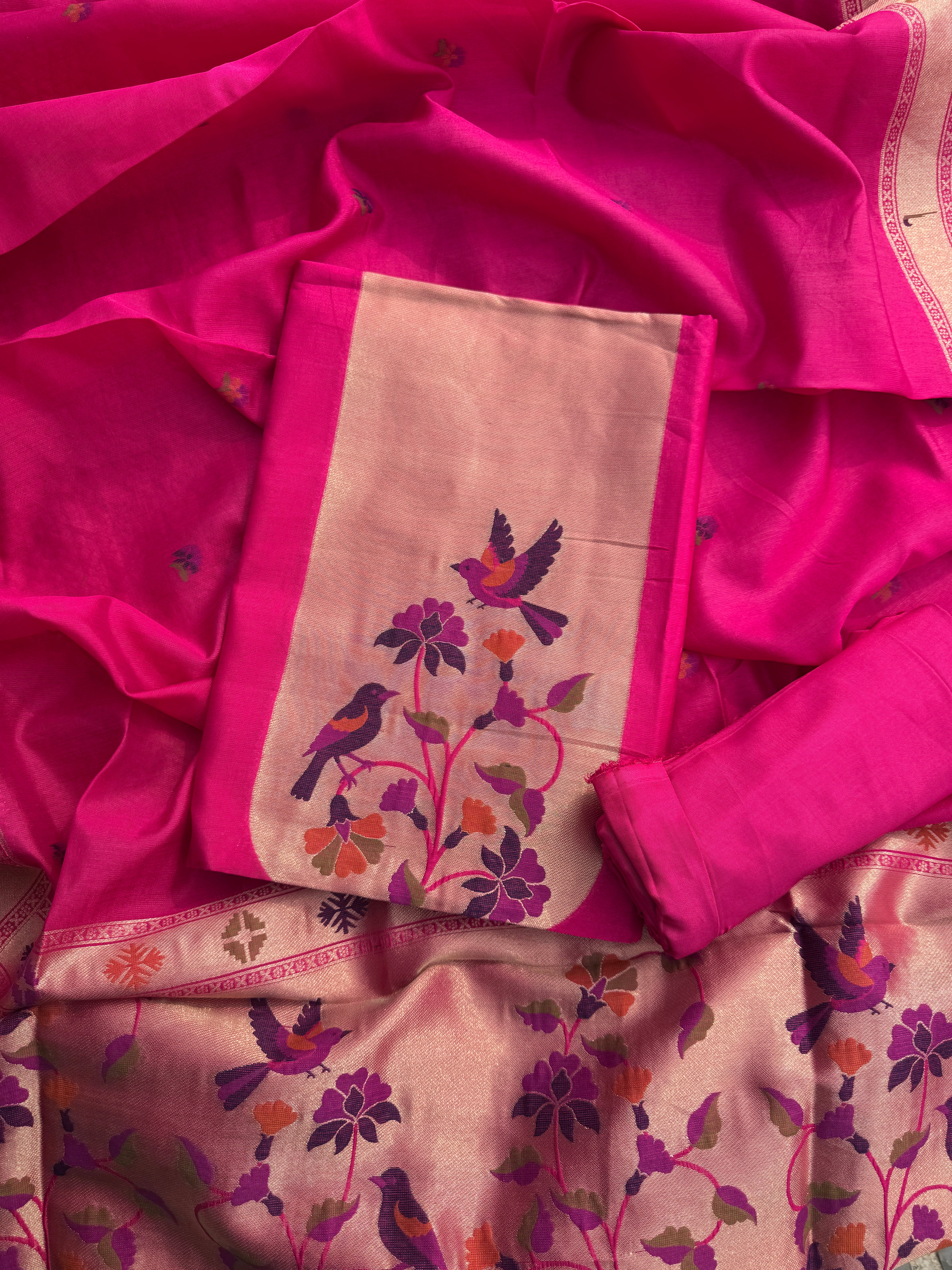 Pakhi paithani suit set