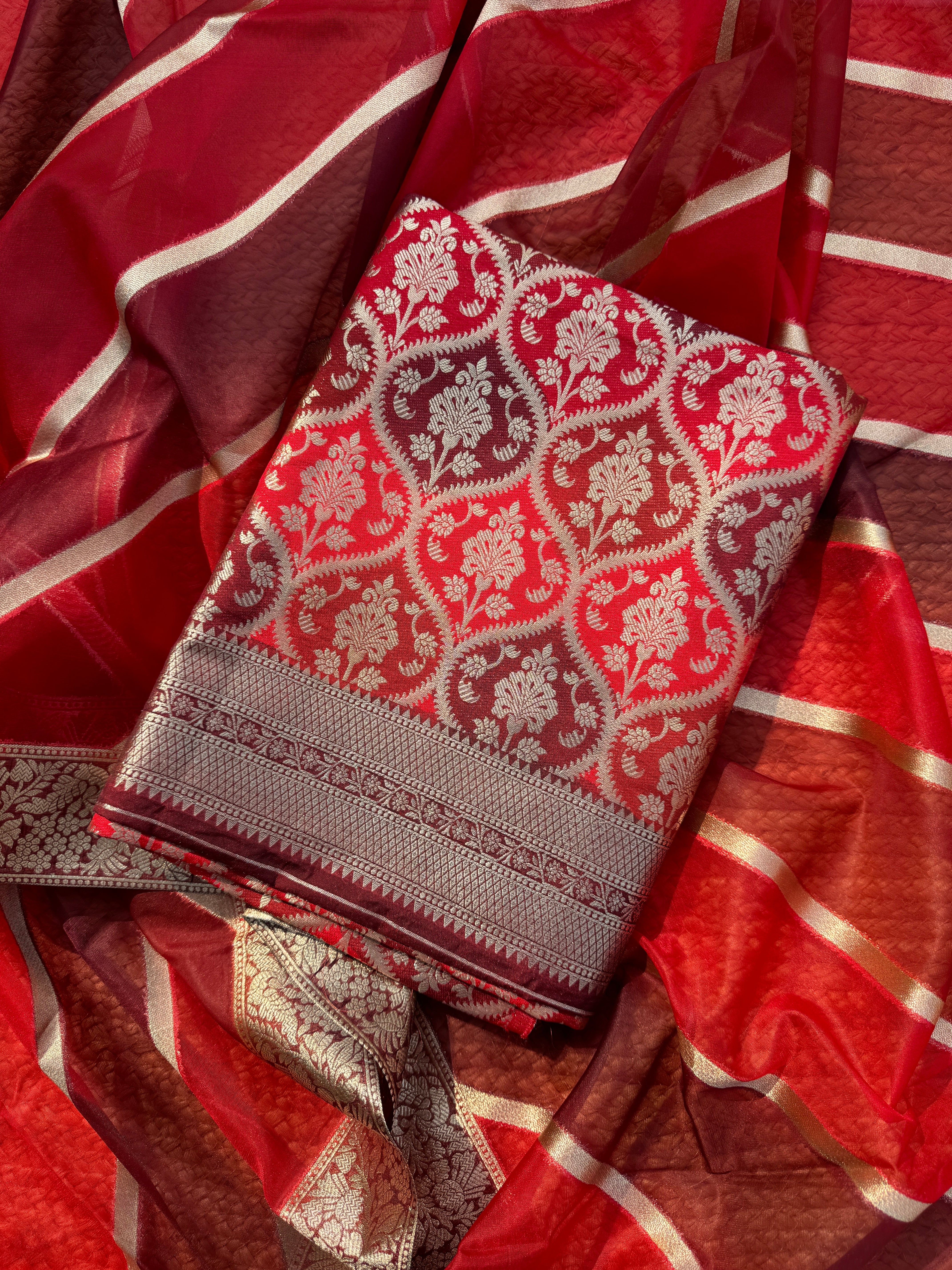 Naila silk brocade suit set