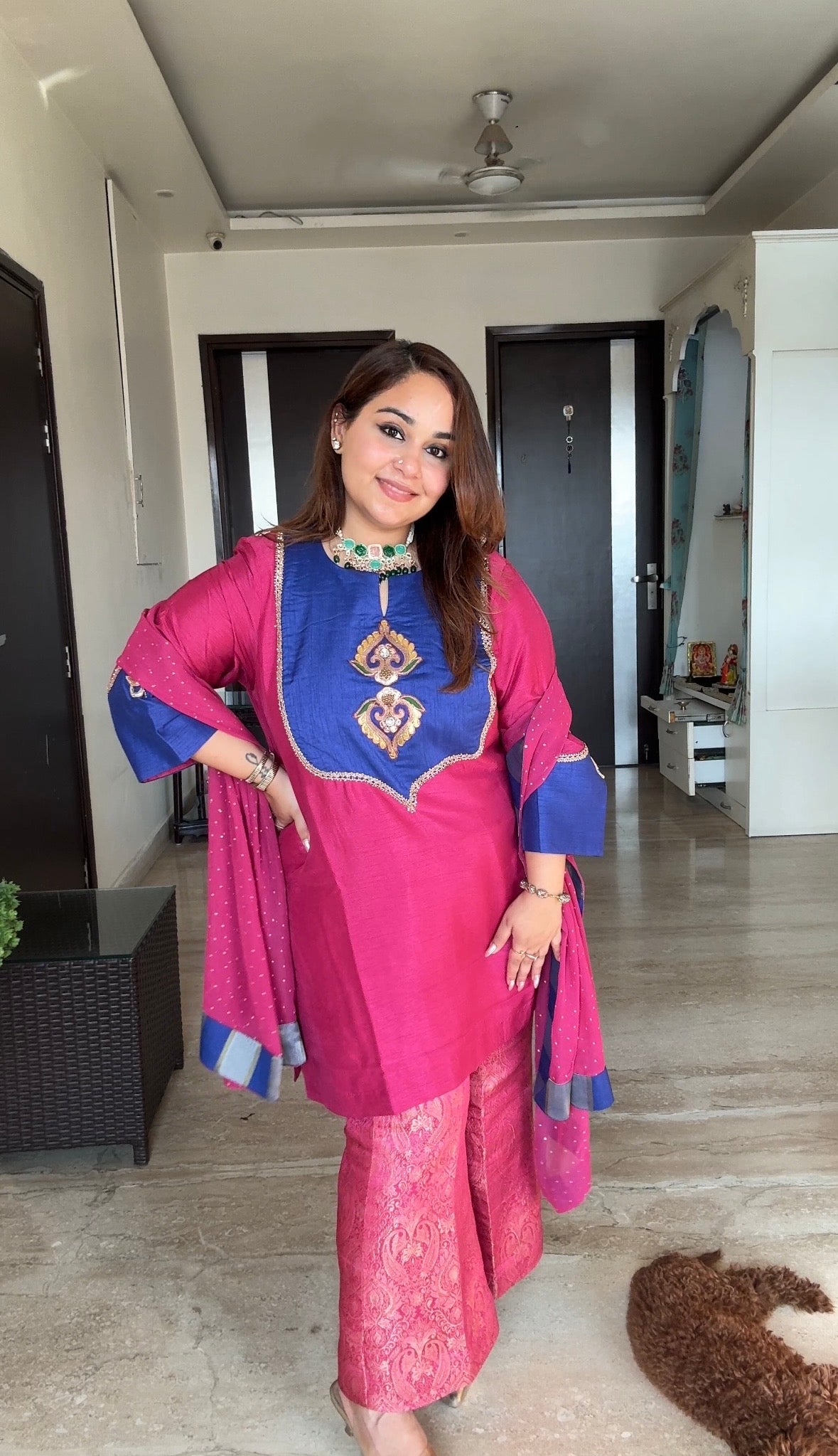 Ziya silk suit set