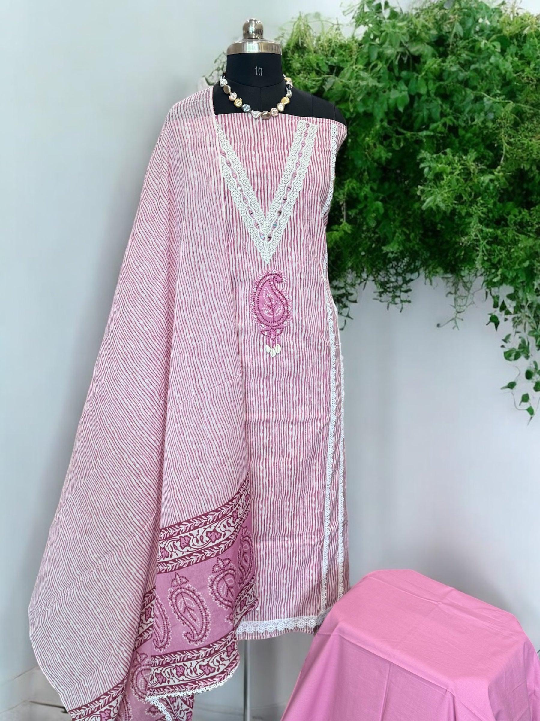 Meher Mulmul cotton suit set