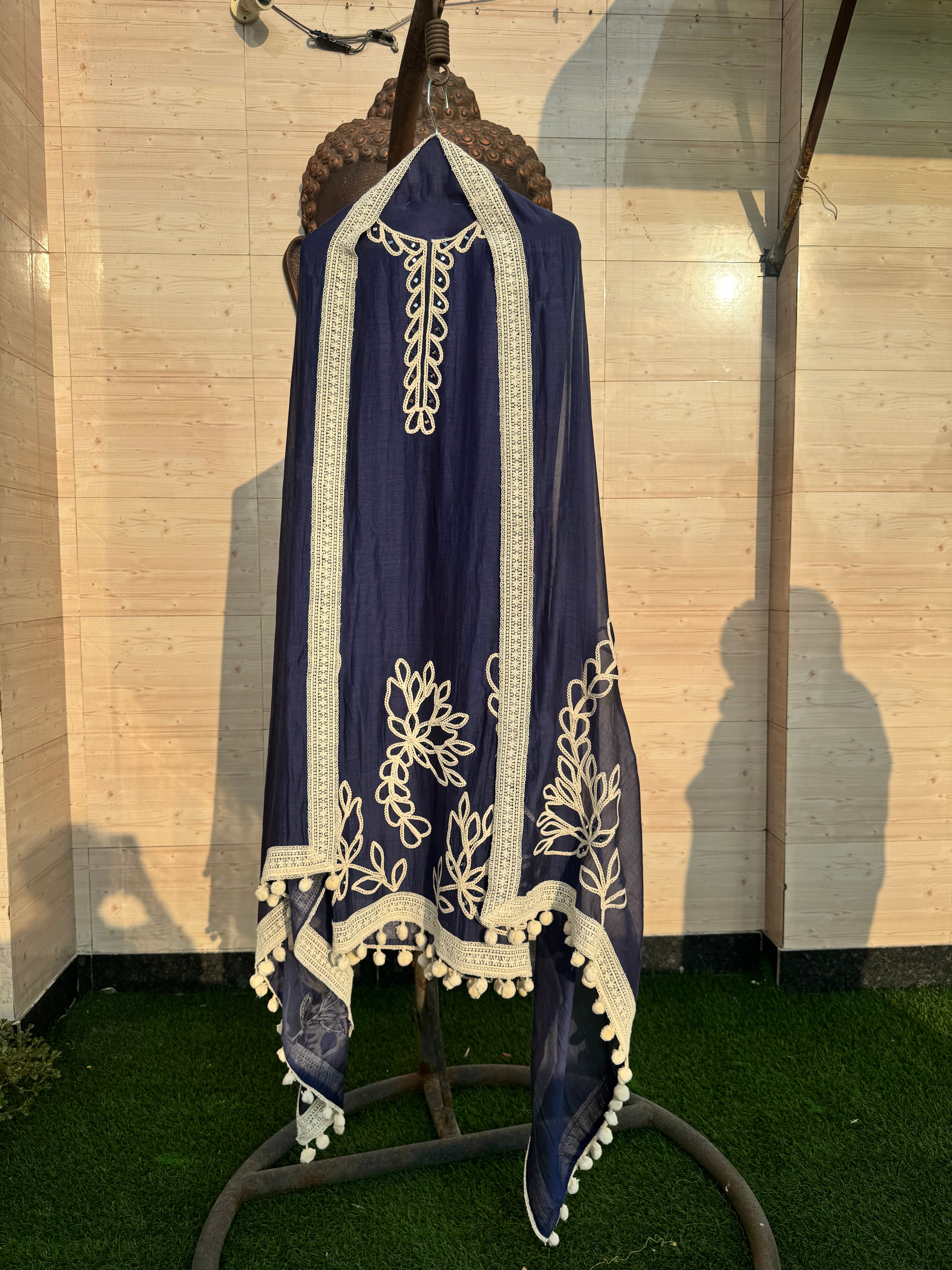 Snehi pure Mulmul suit set