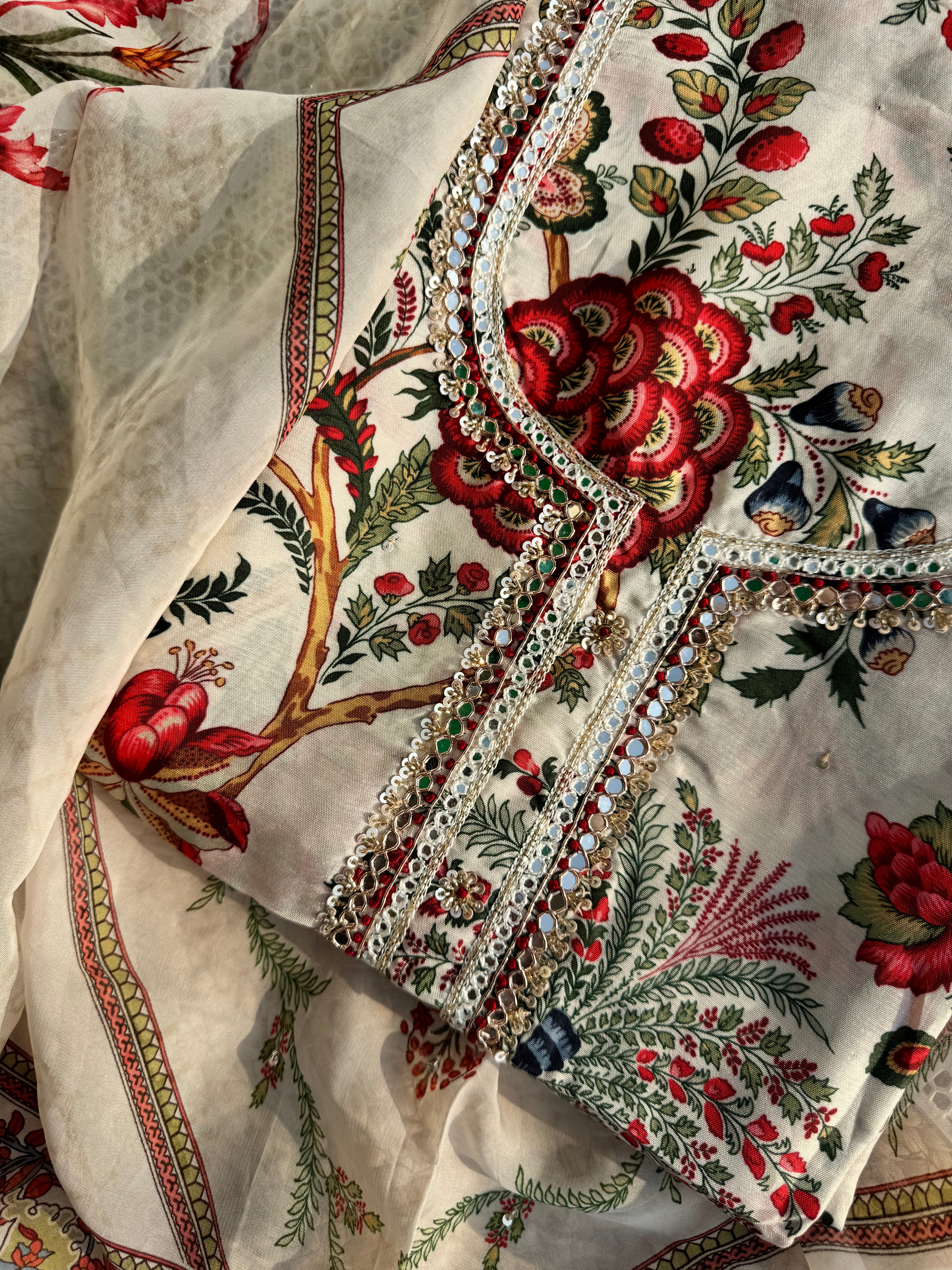 Bagh muslin silk suit set