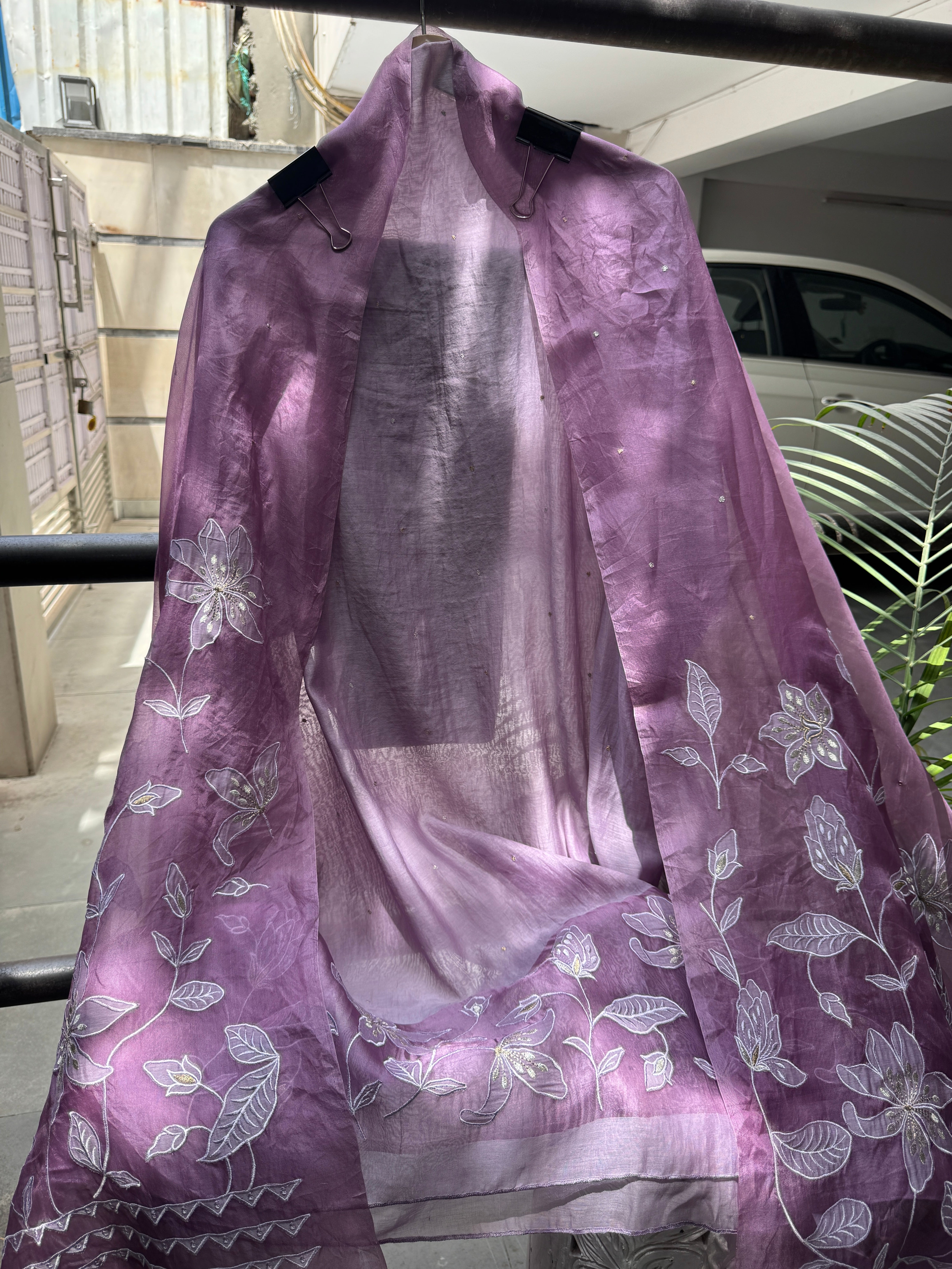 Lavender bloom pure mul suit set