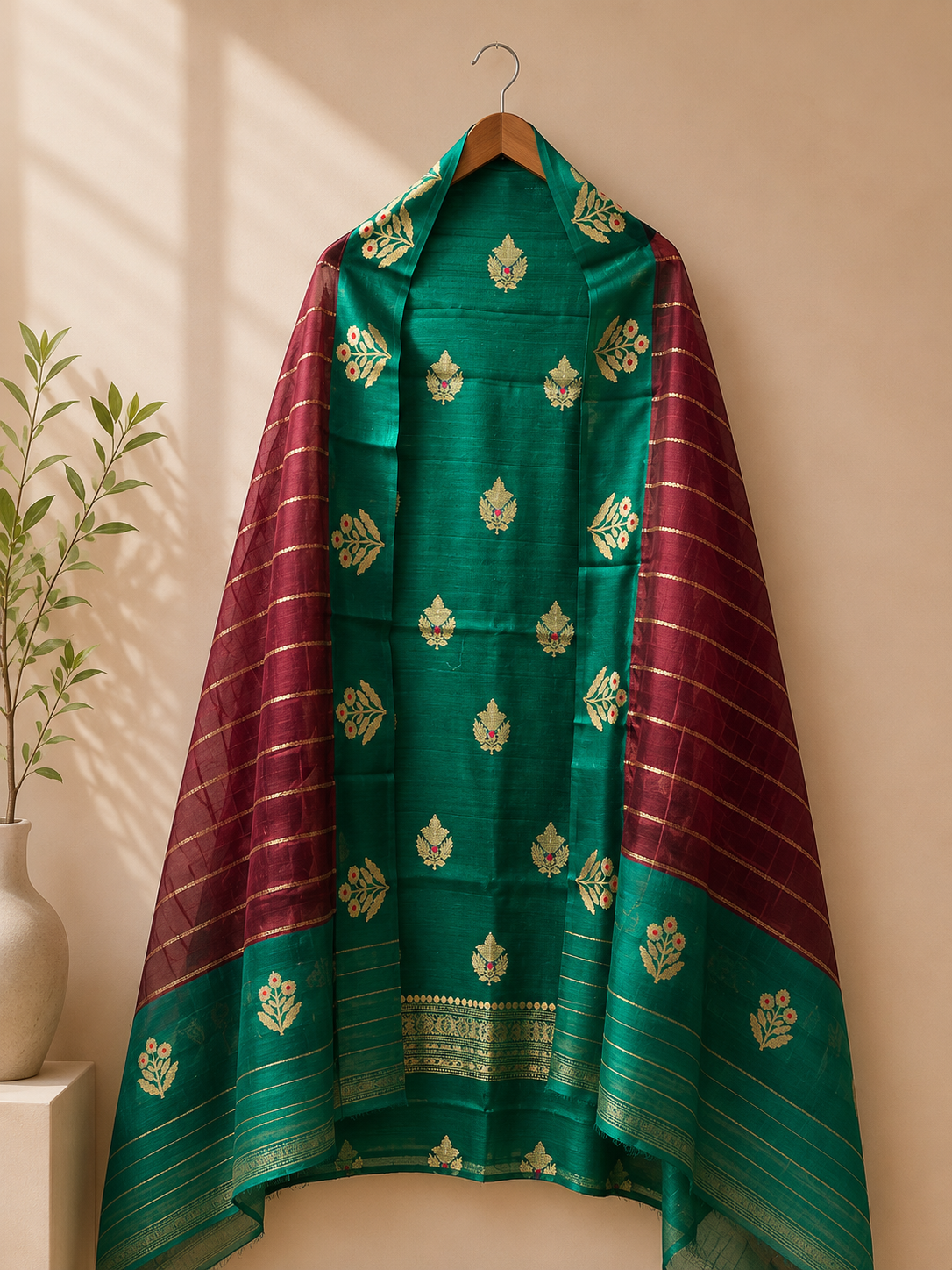 Naqsh pure silk suit set
