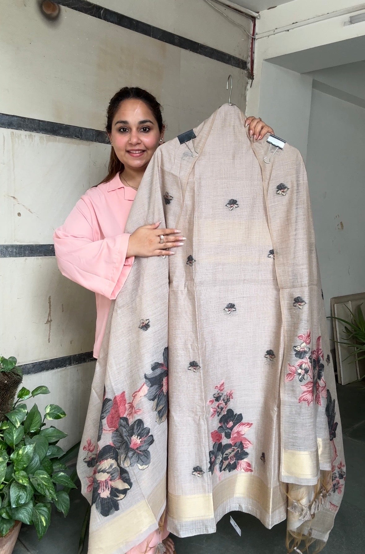 Petal poetry jamdani suit set