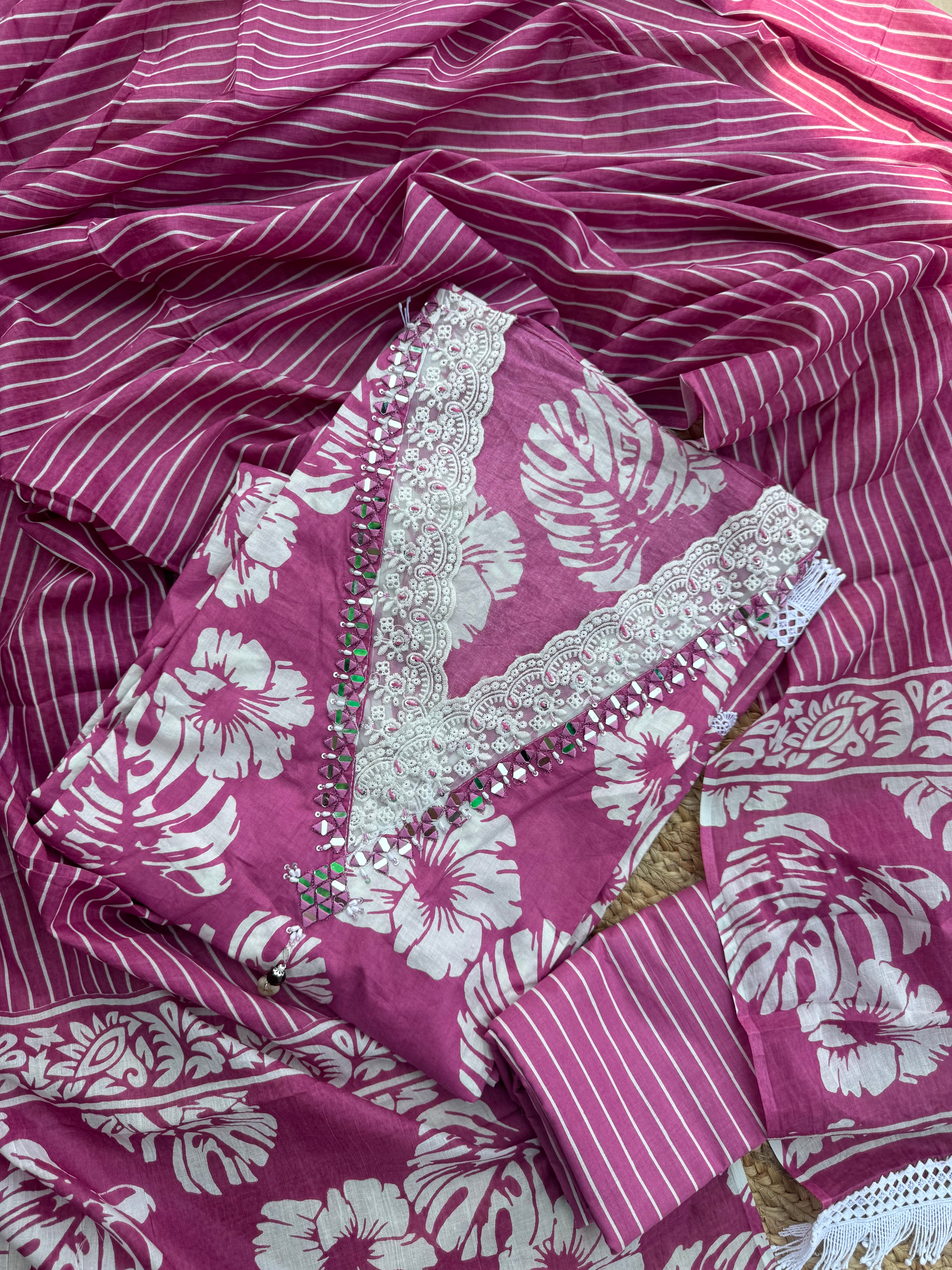 Nyra cotton suit set