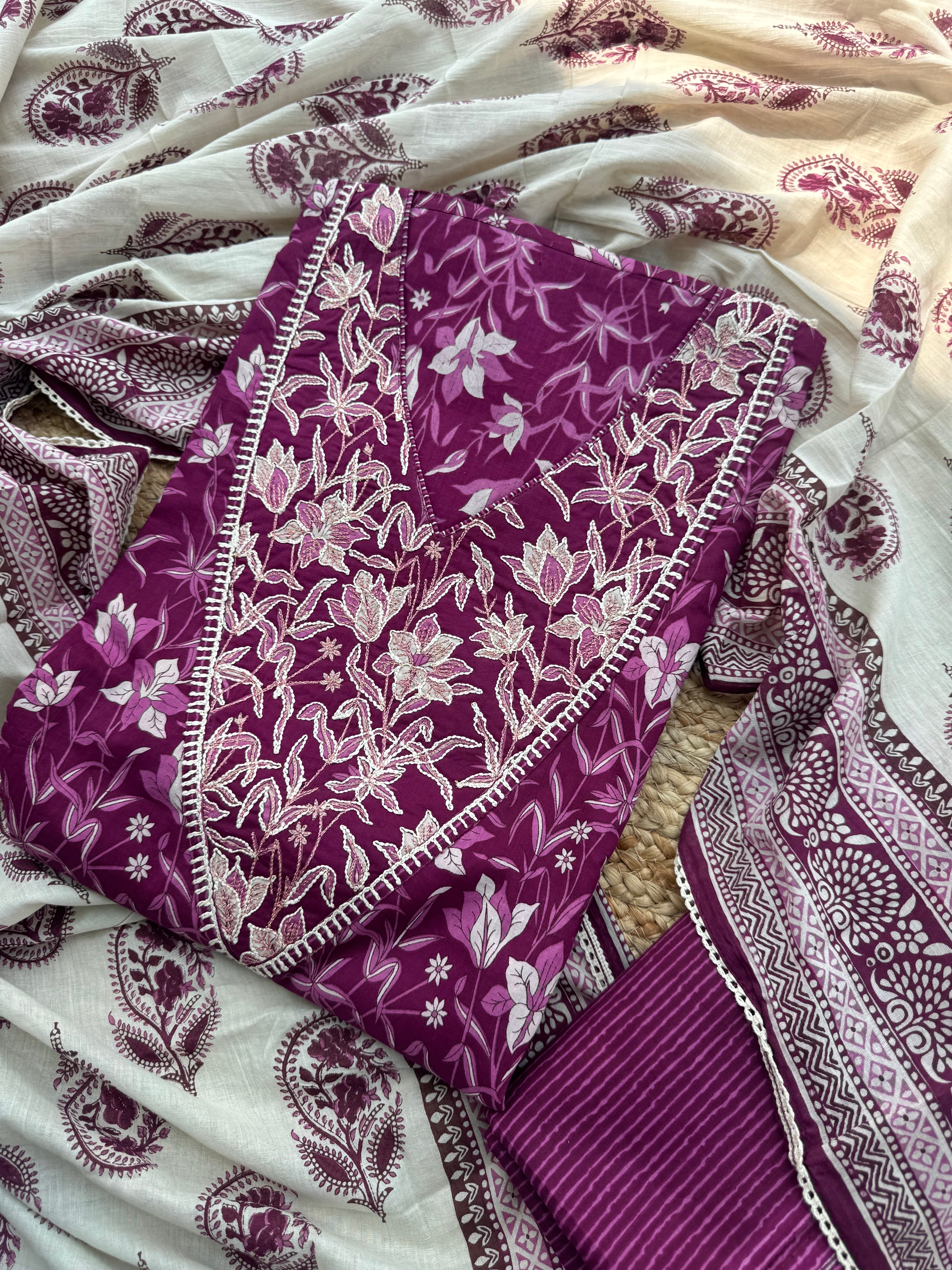 Avni cotton suit set