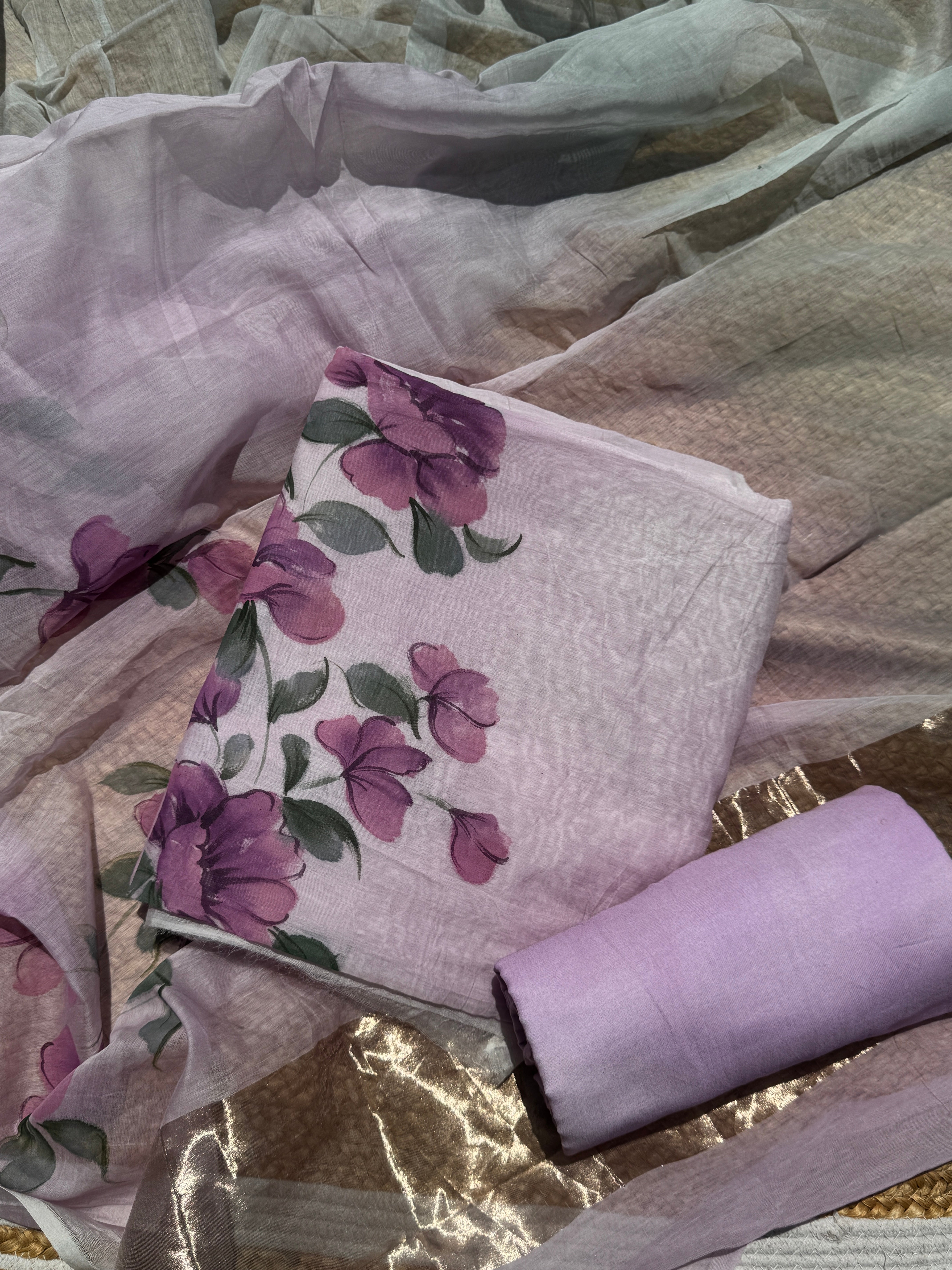 Phool mul hand painted suit set