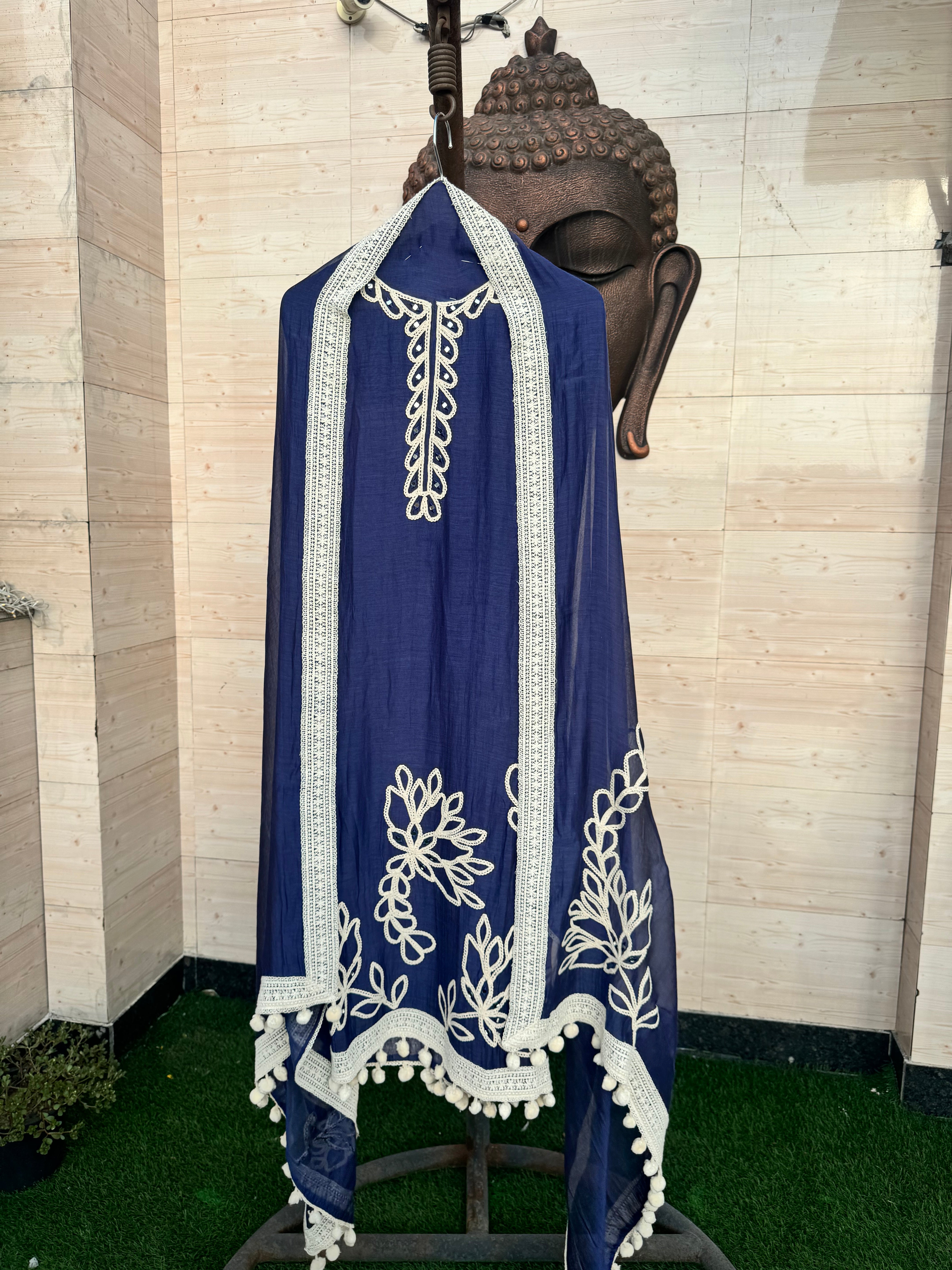 Snehi pure Mulmul suit set