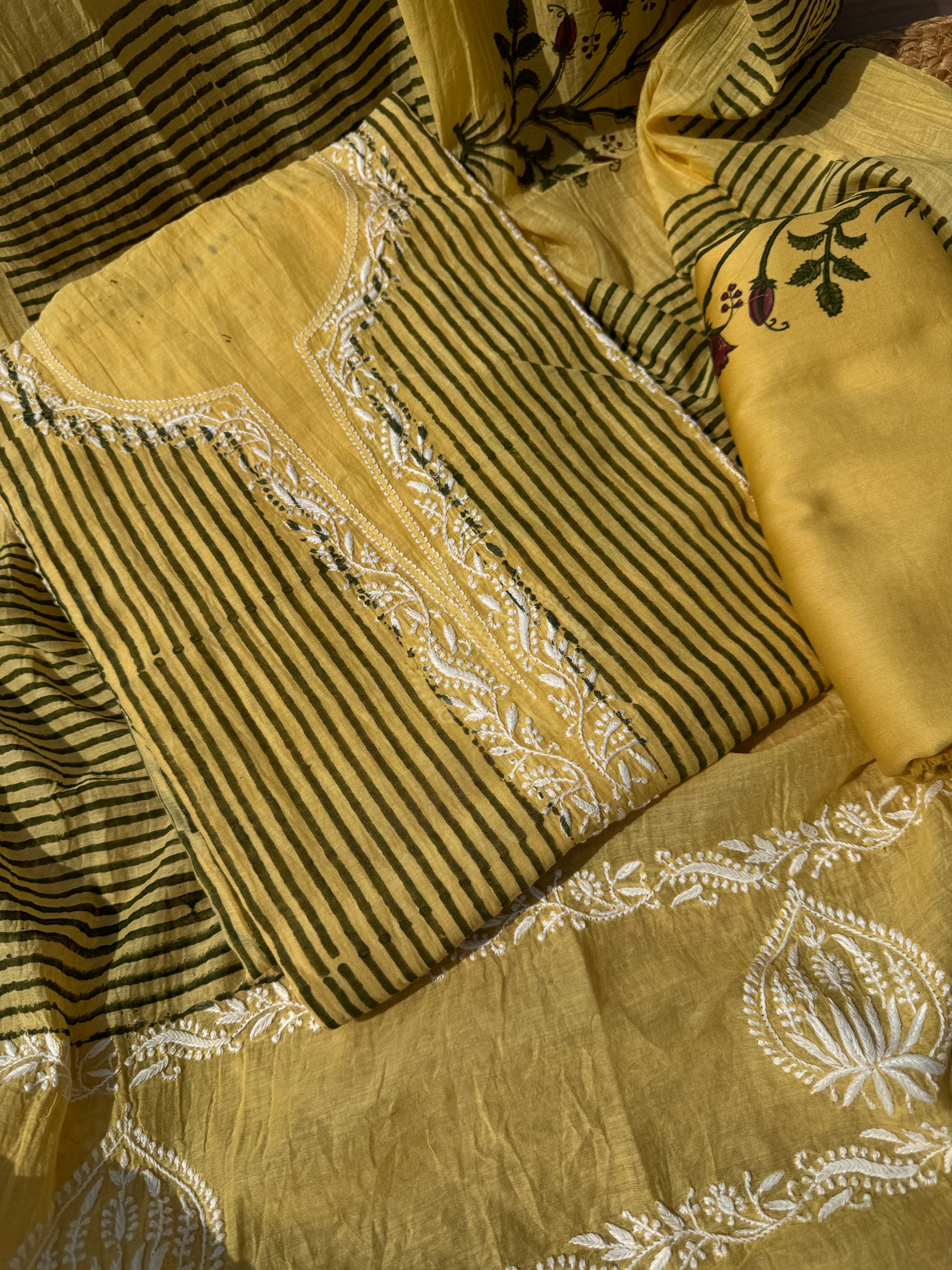 Pankhudi mul cotton suit set