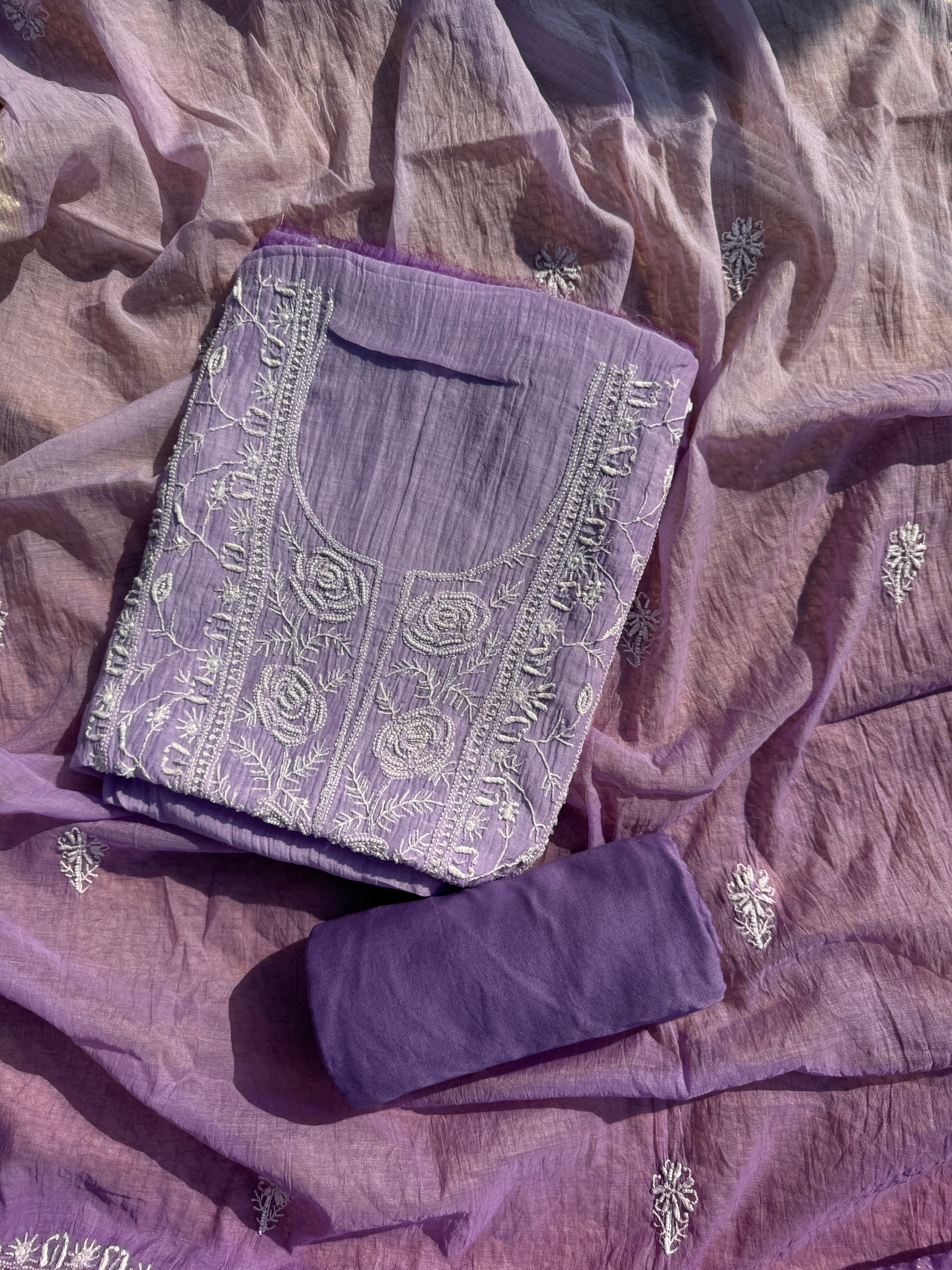 Gul pure mul Lucknowi set