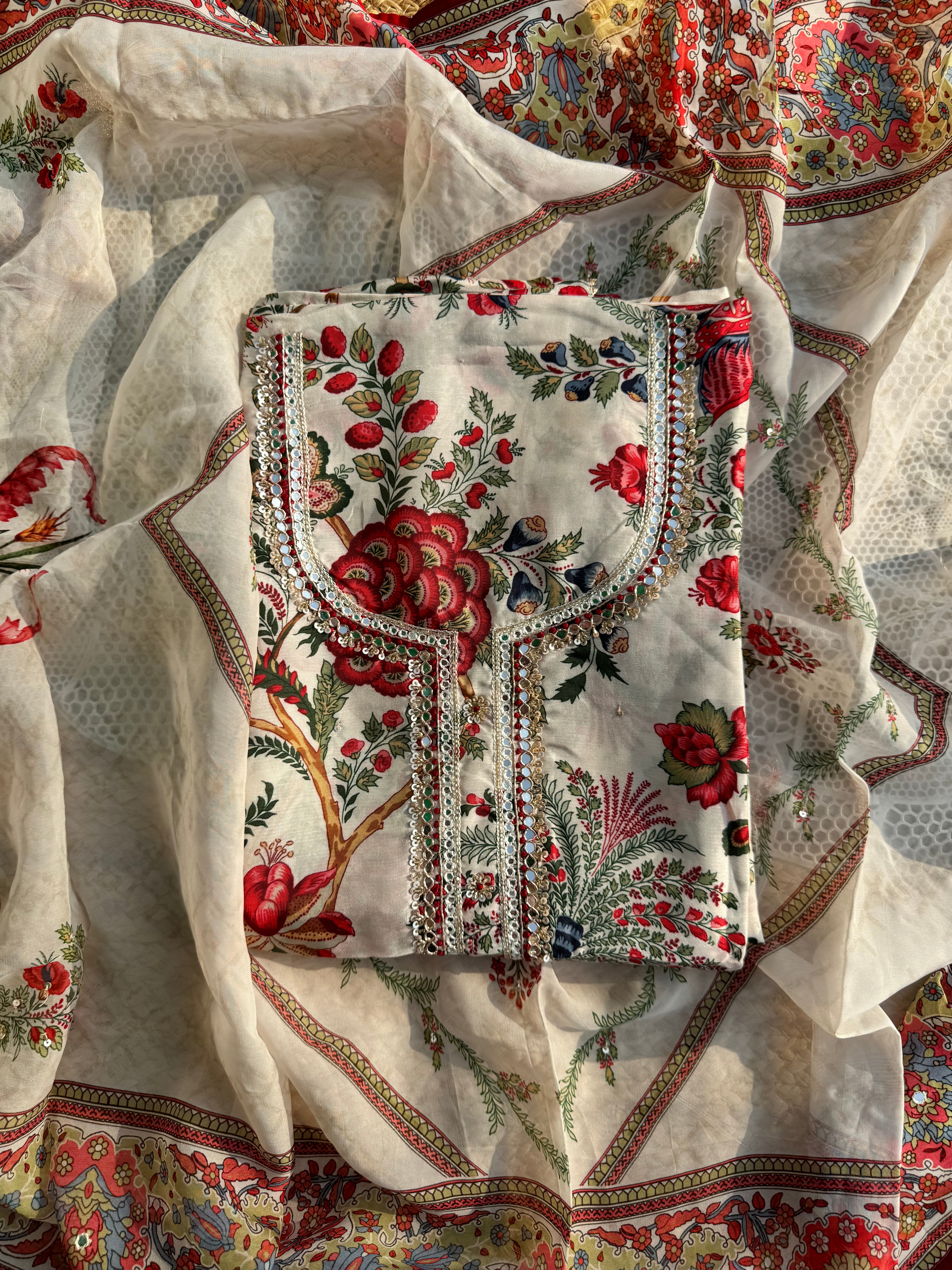 Bagh muslin silk suit set