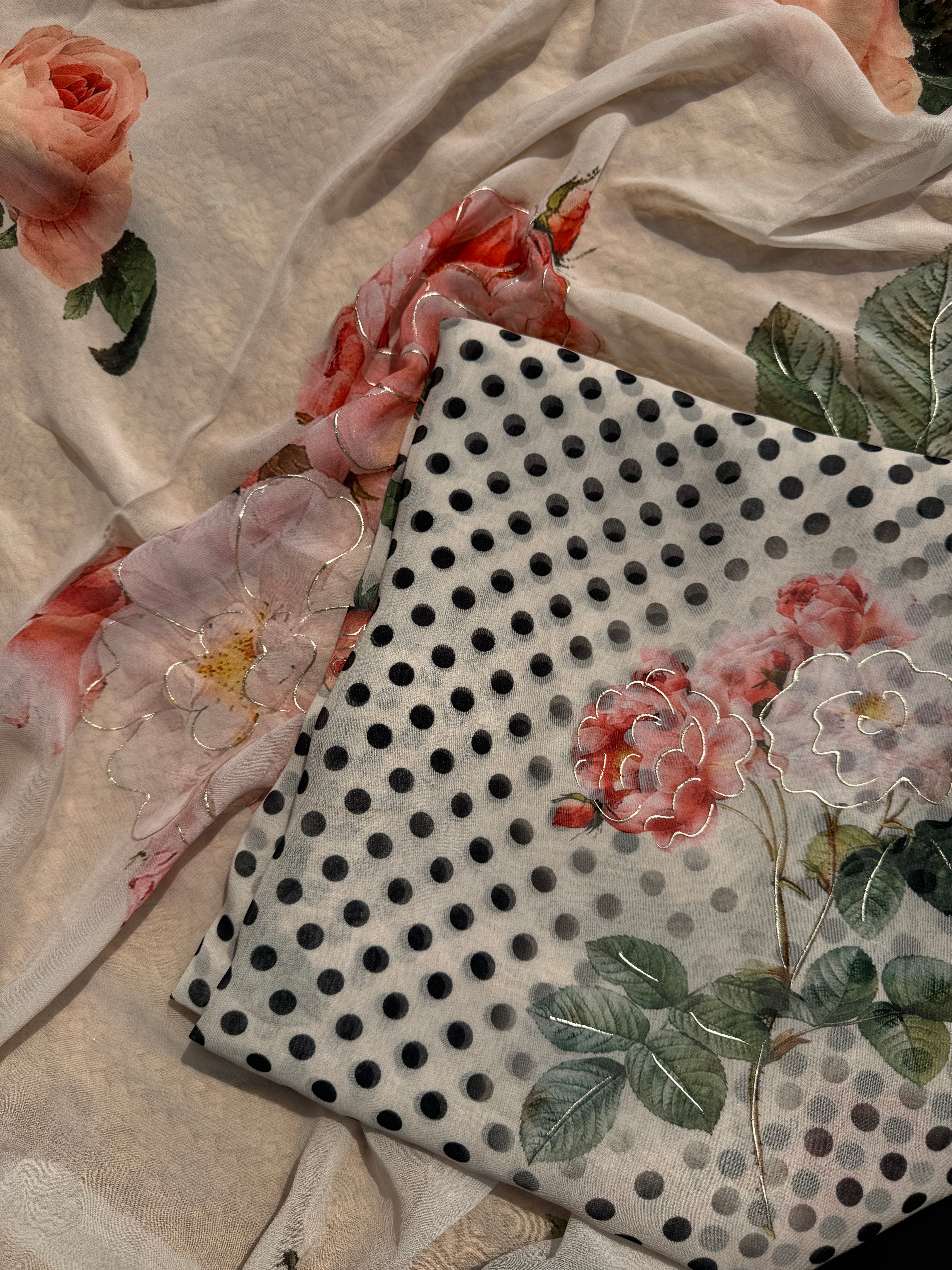 Polka petals George suit set