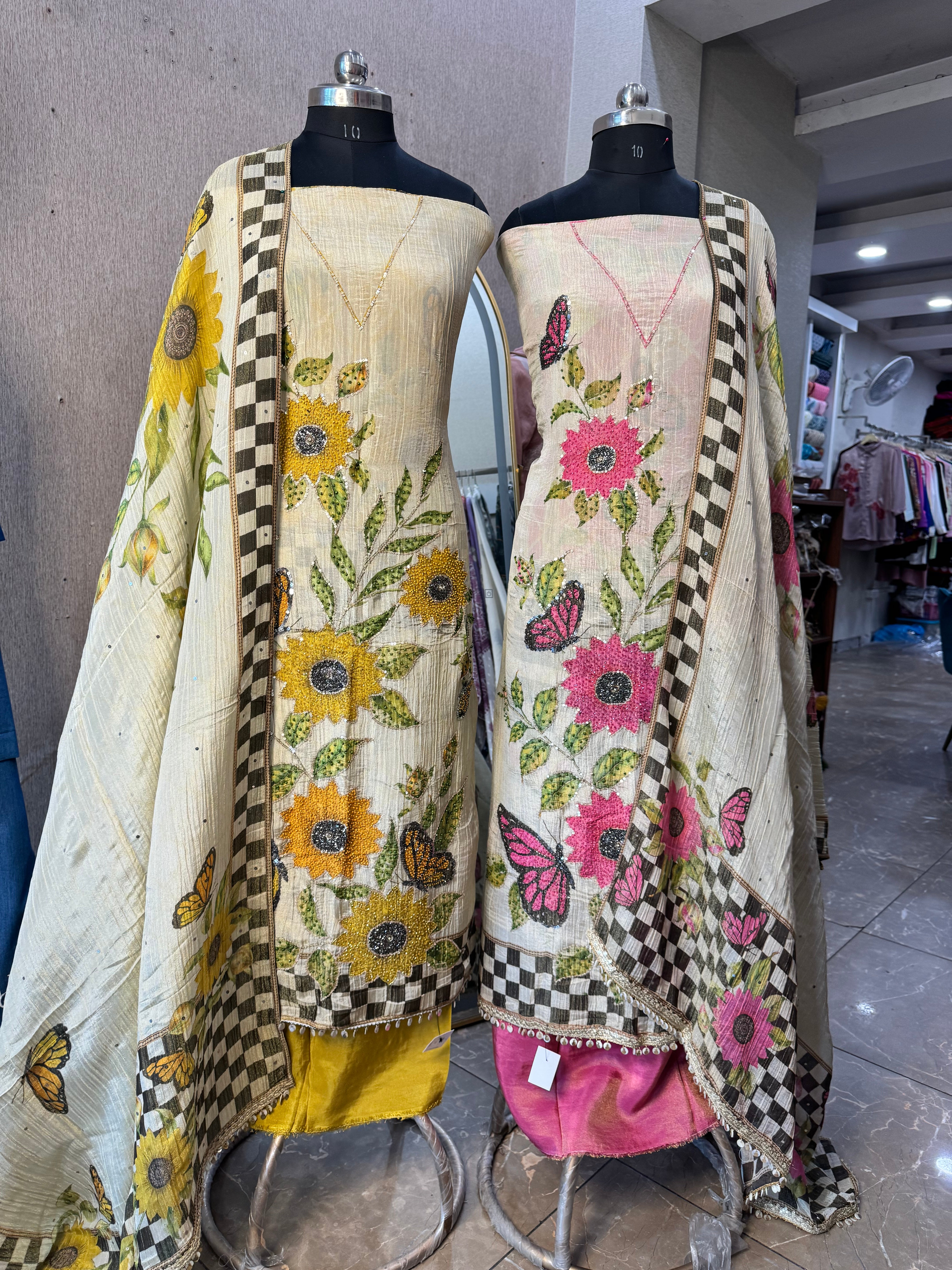 Butterfly bloom suit set