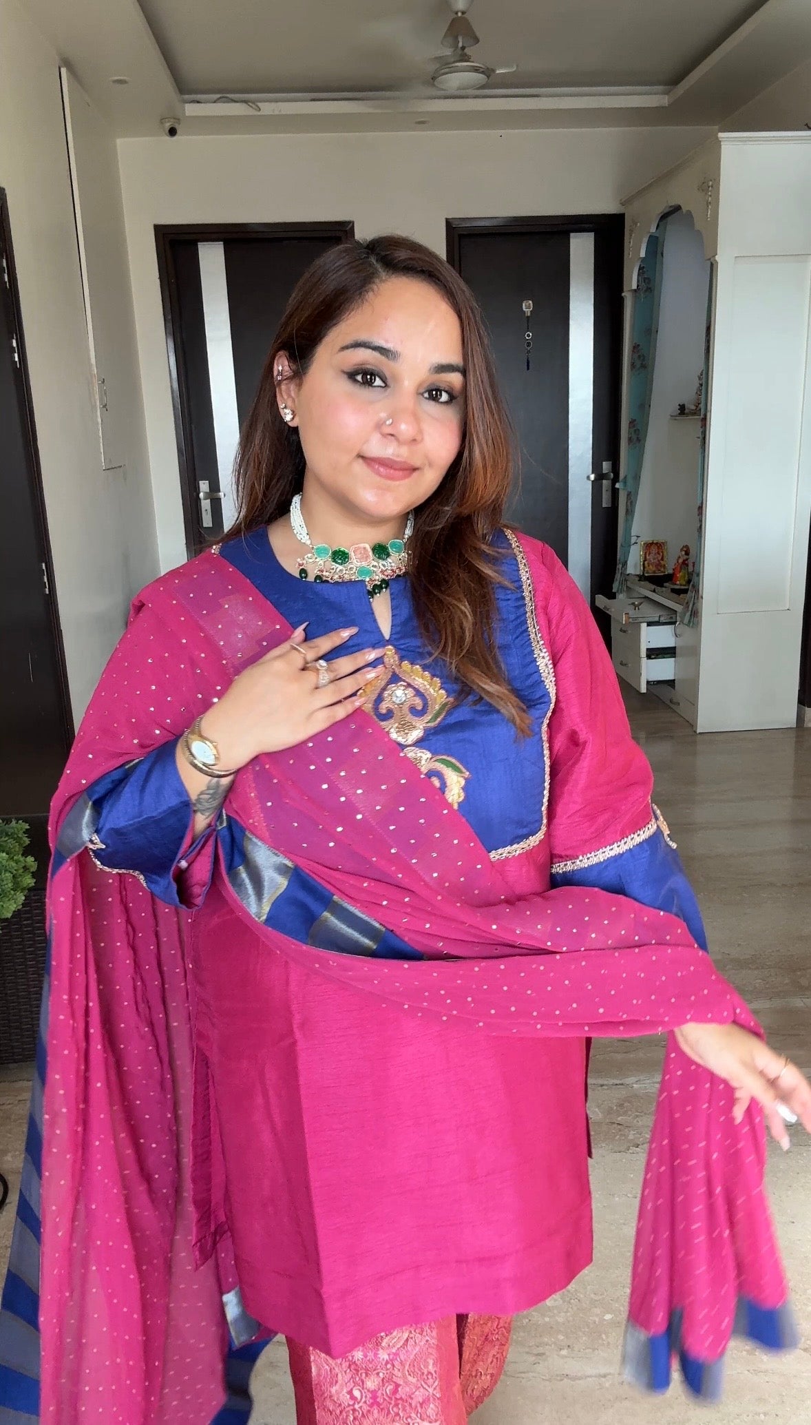 Ziya silk suit set