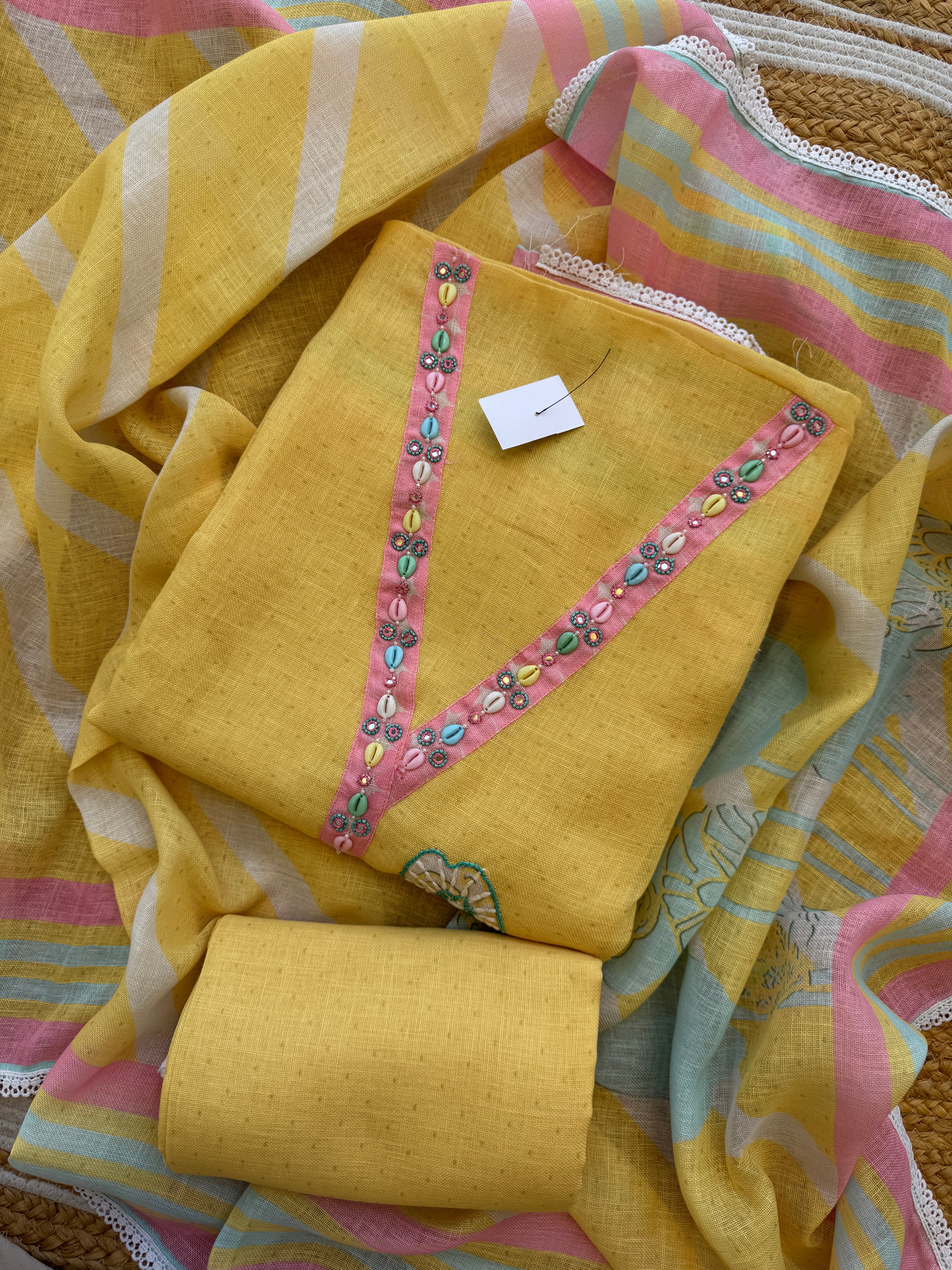 Sunshine linen suit set