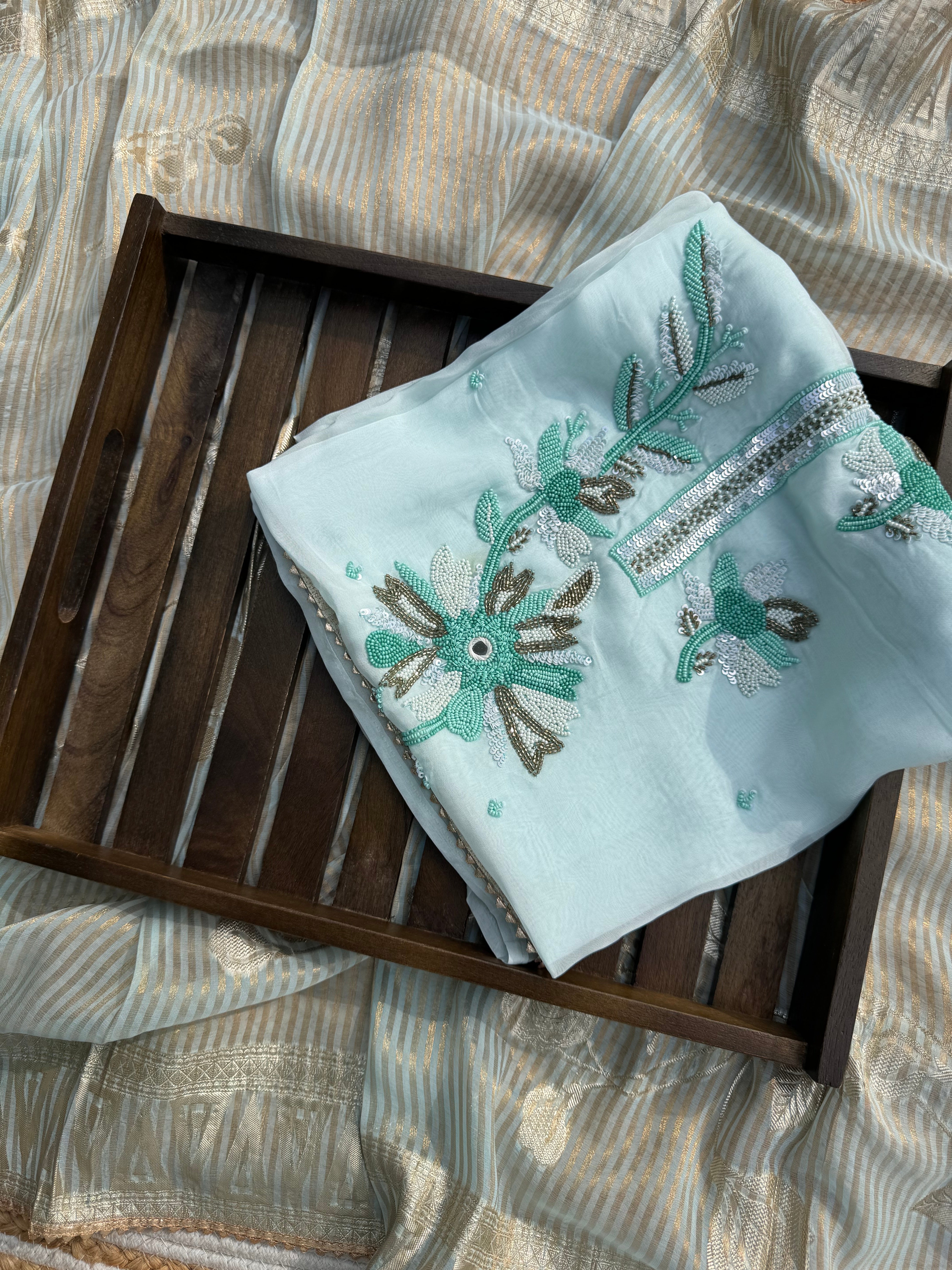Sitaara soft organza suit set