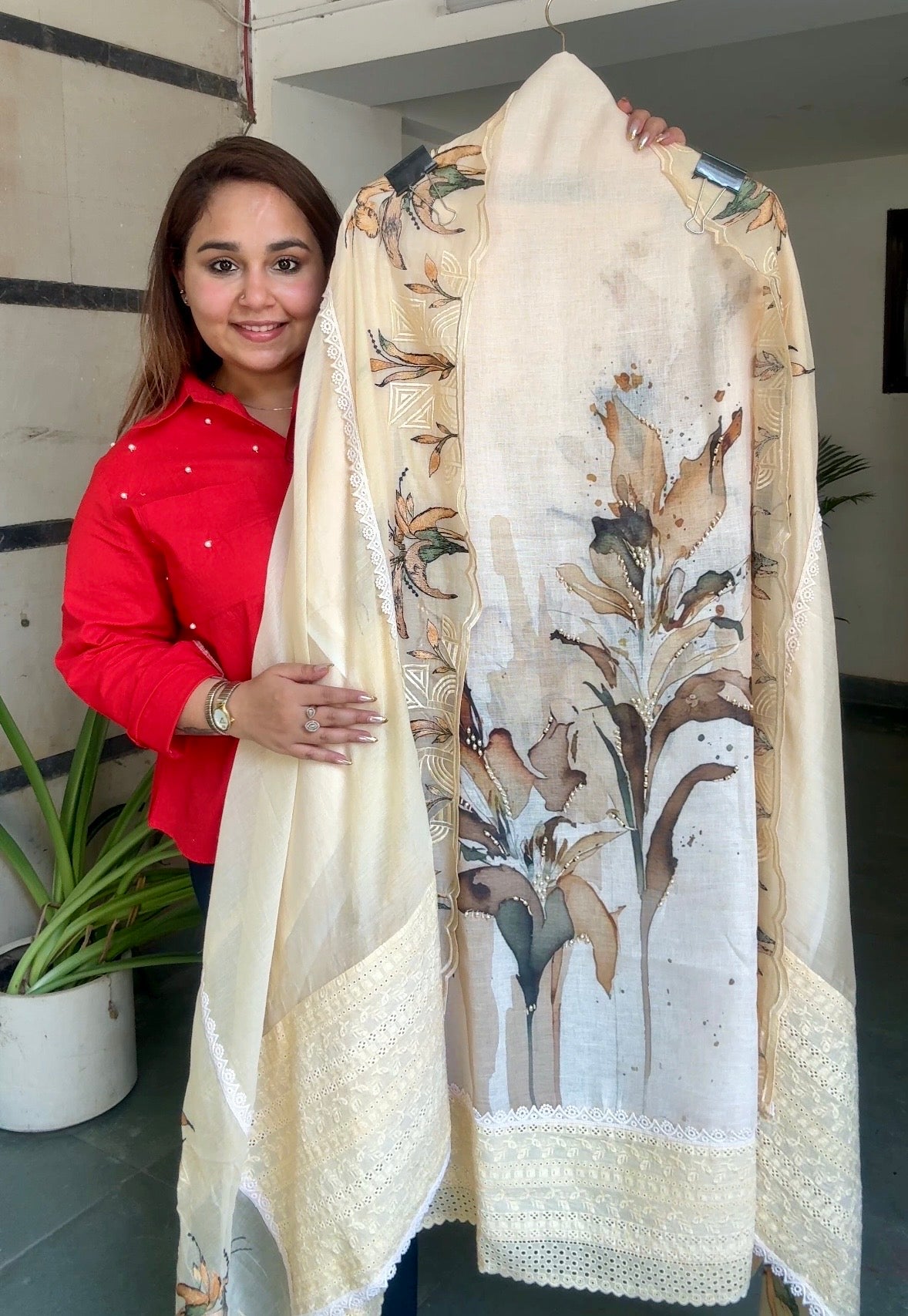 Meher linen suit set