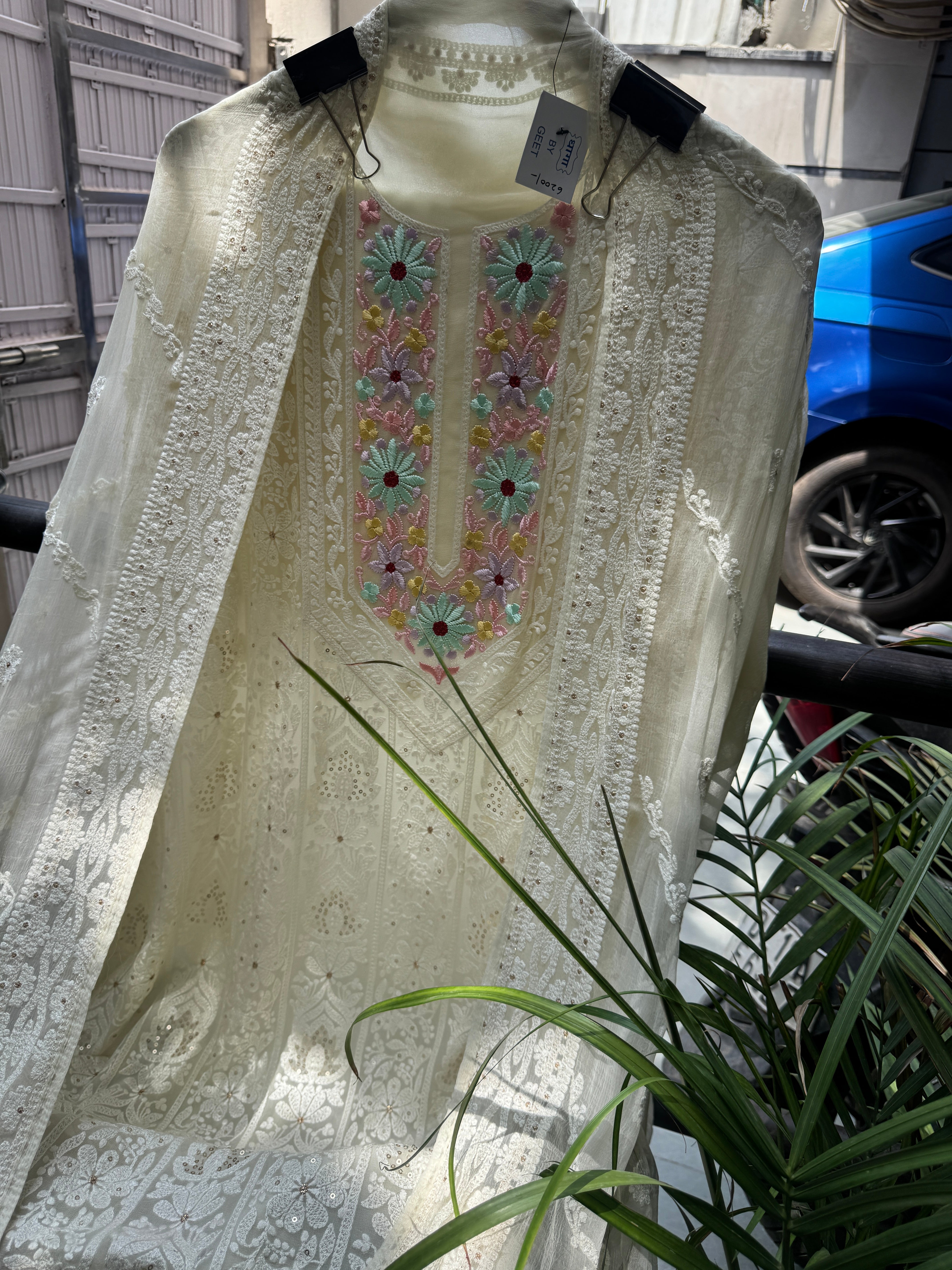 Ira georgette Lucknowi suit set