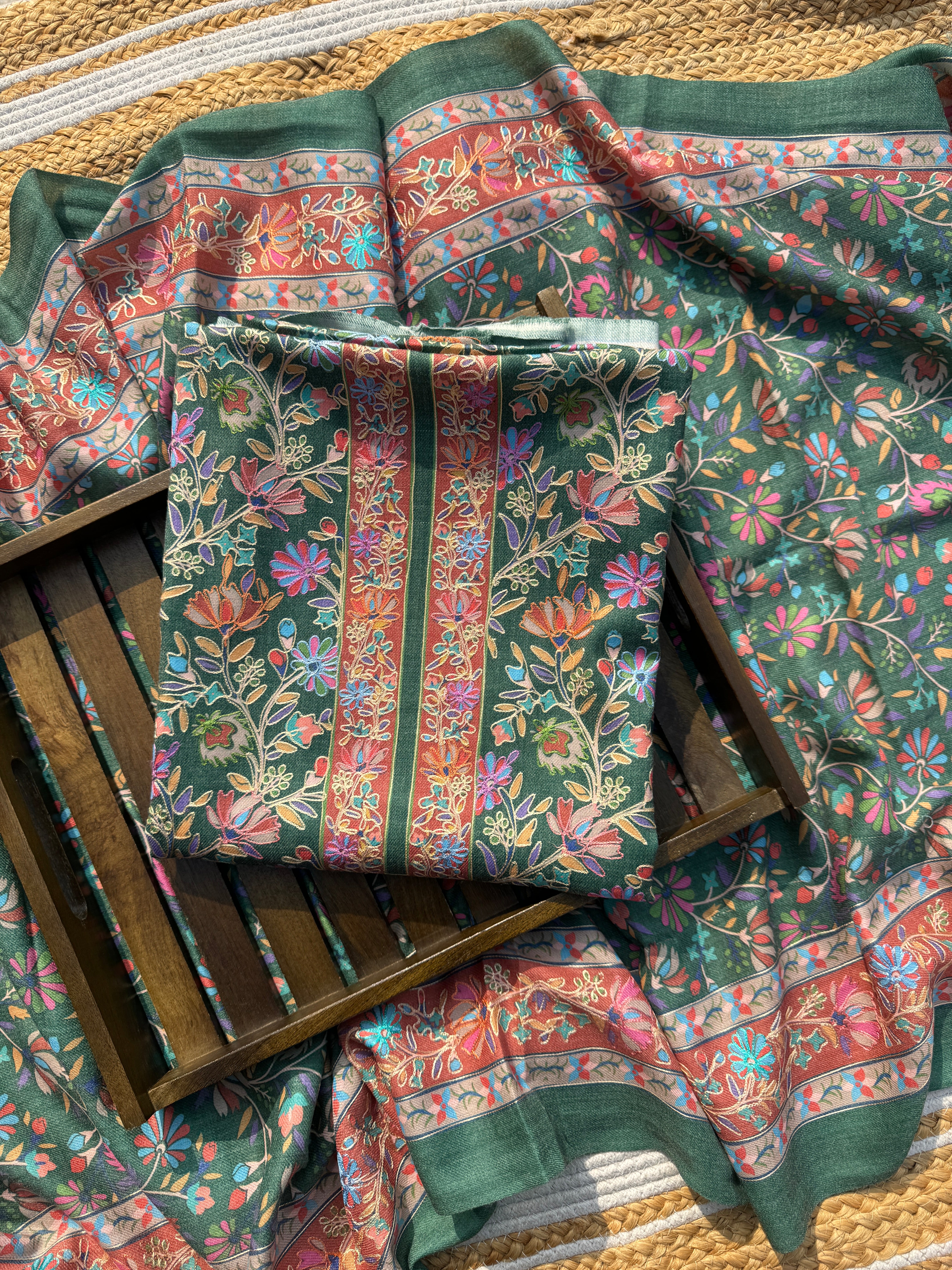 Meherbaan pure pashmina suit set