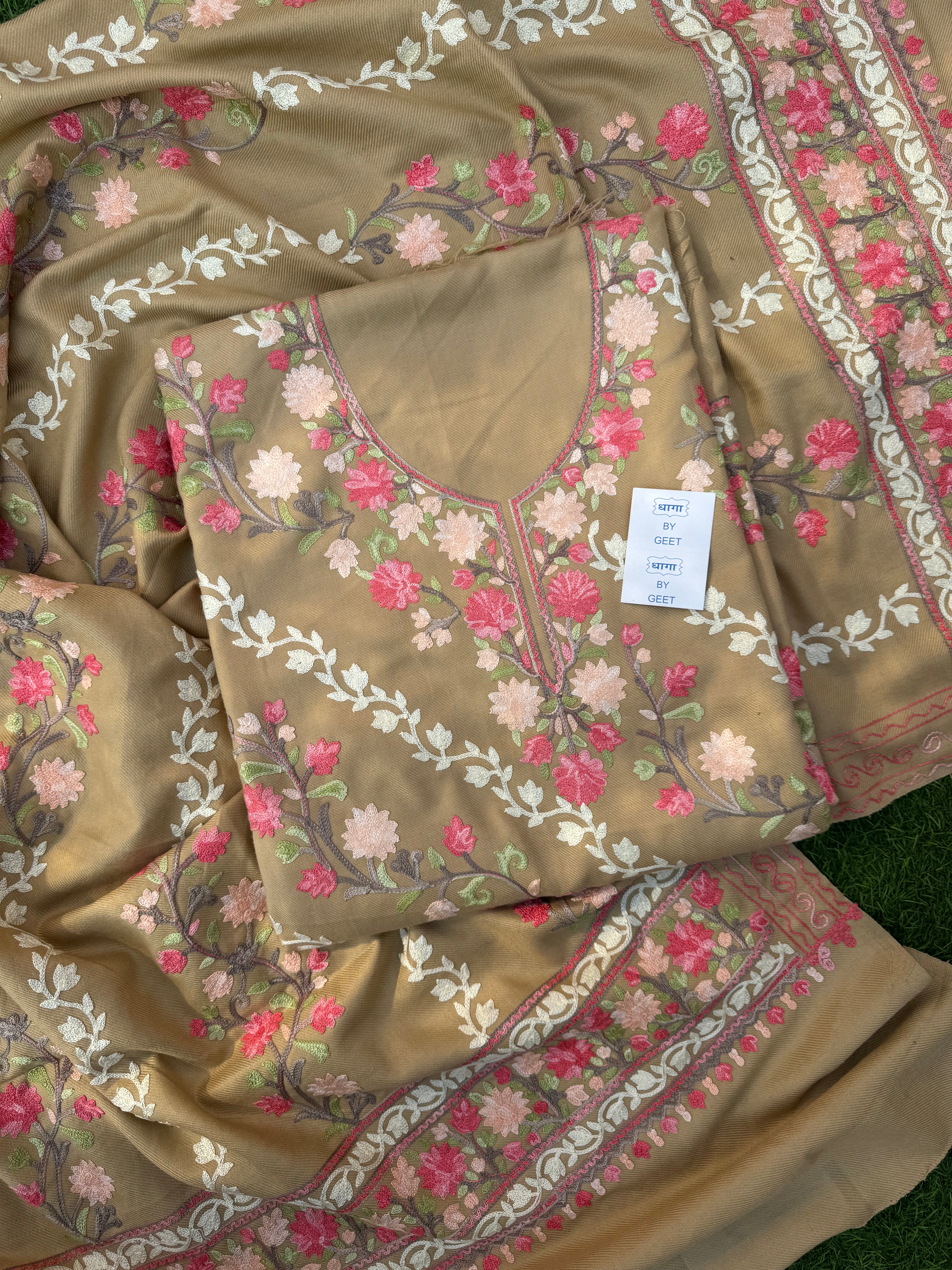 Lehr Kashmiri pashmina suit set