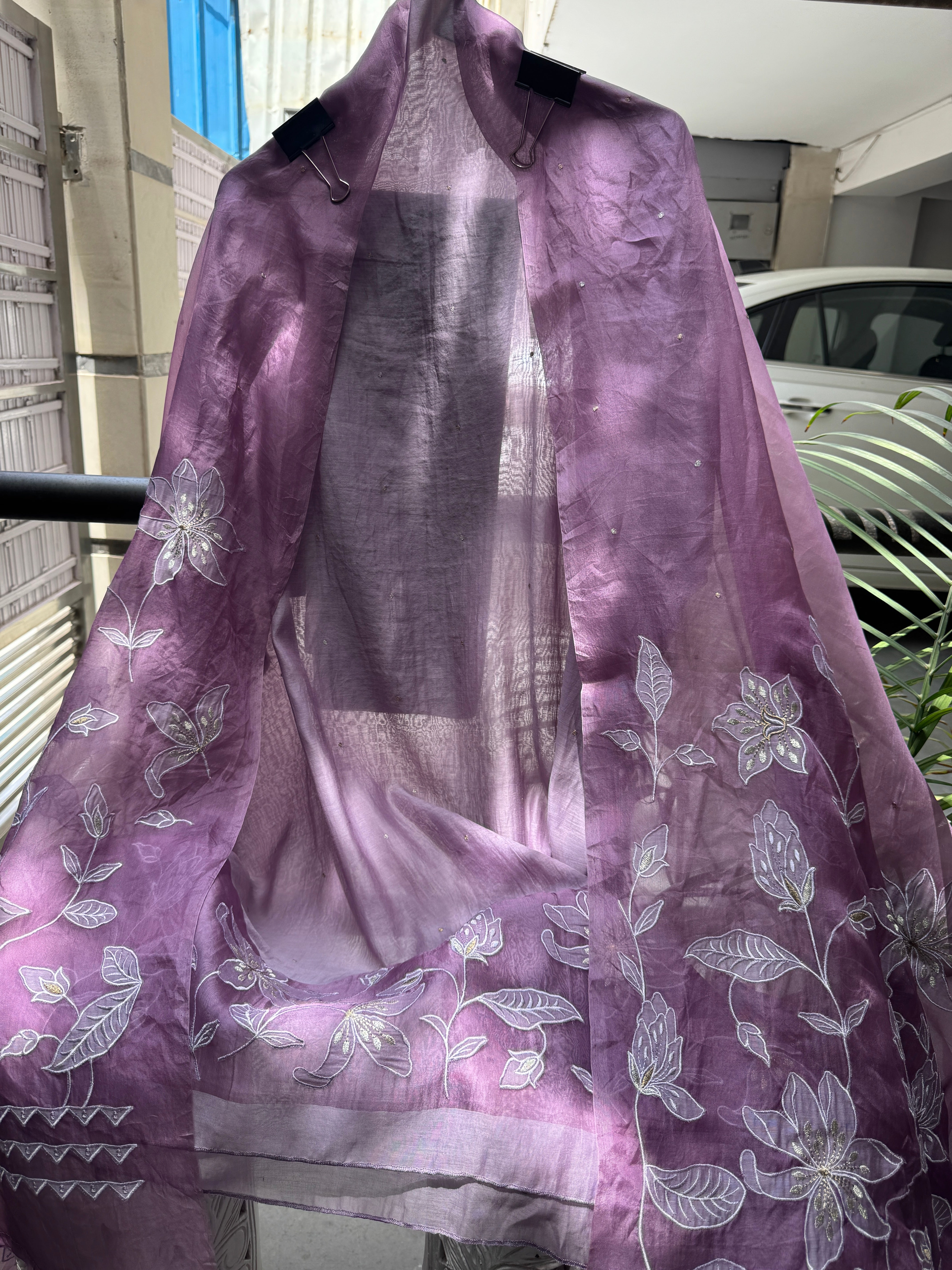 Lavender bloom pure mul suit set