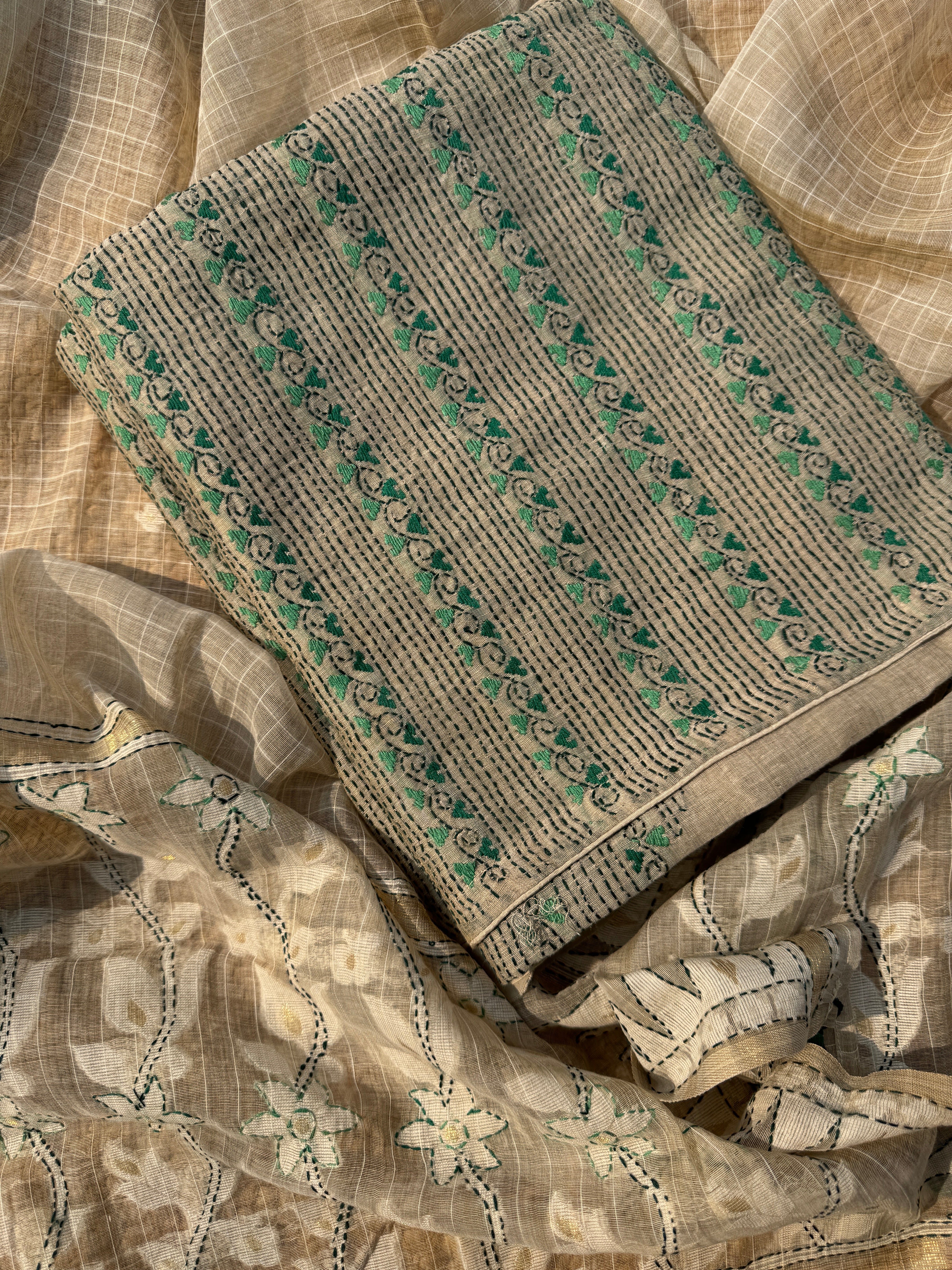 Pradika silk Maheshwari suit set