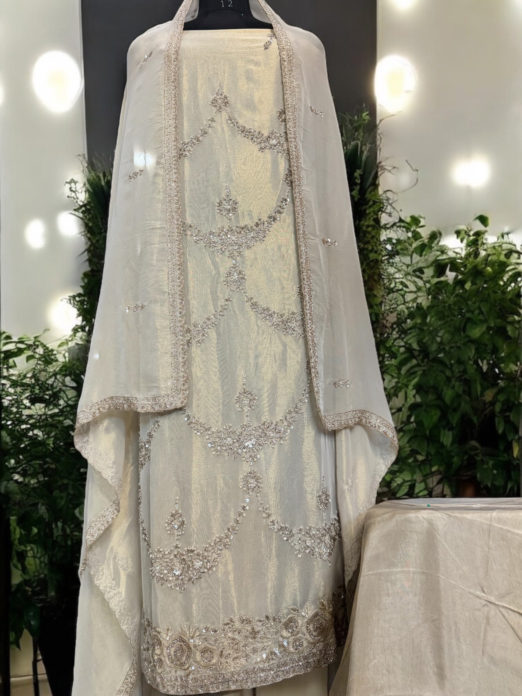 Chhavi hand embroidered suit set
