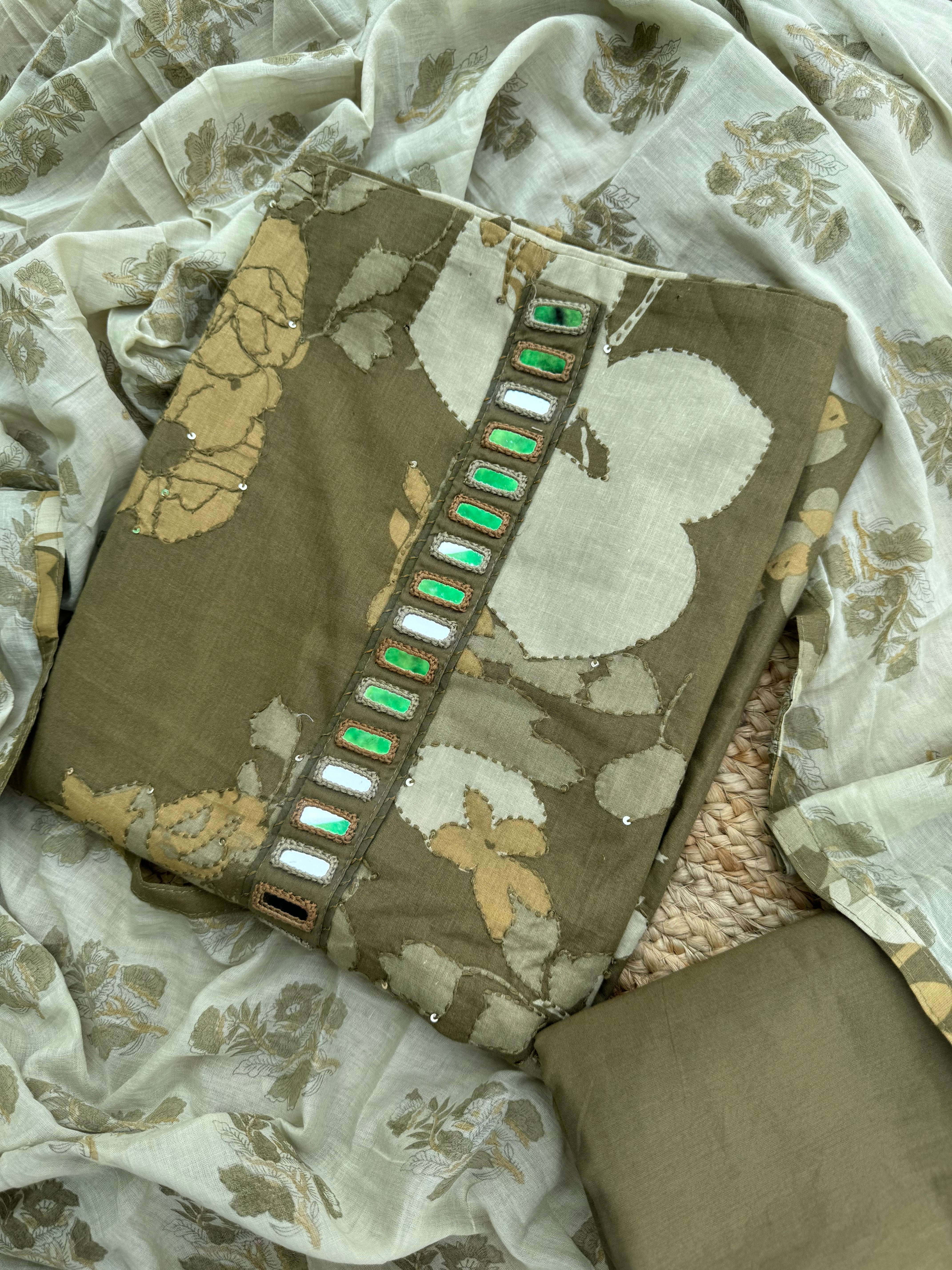 Myra pure cotton suit set