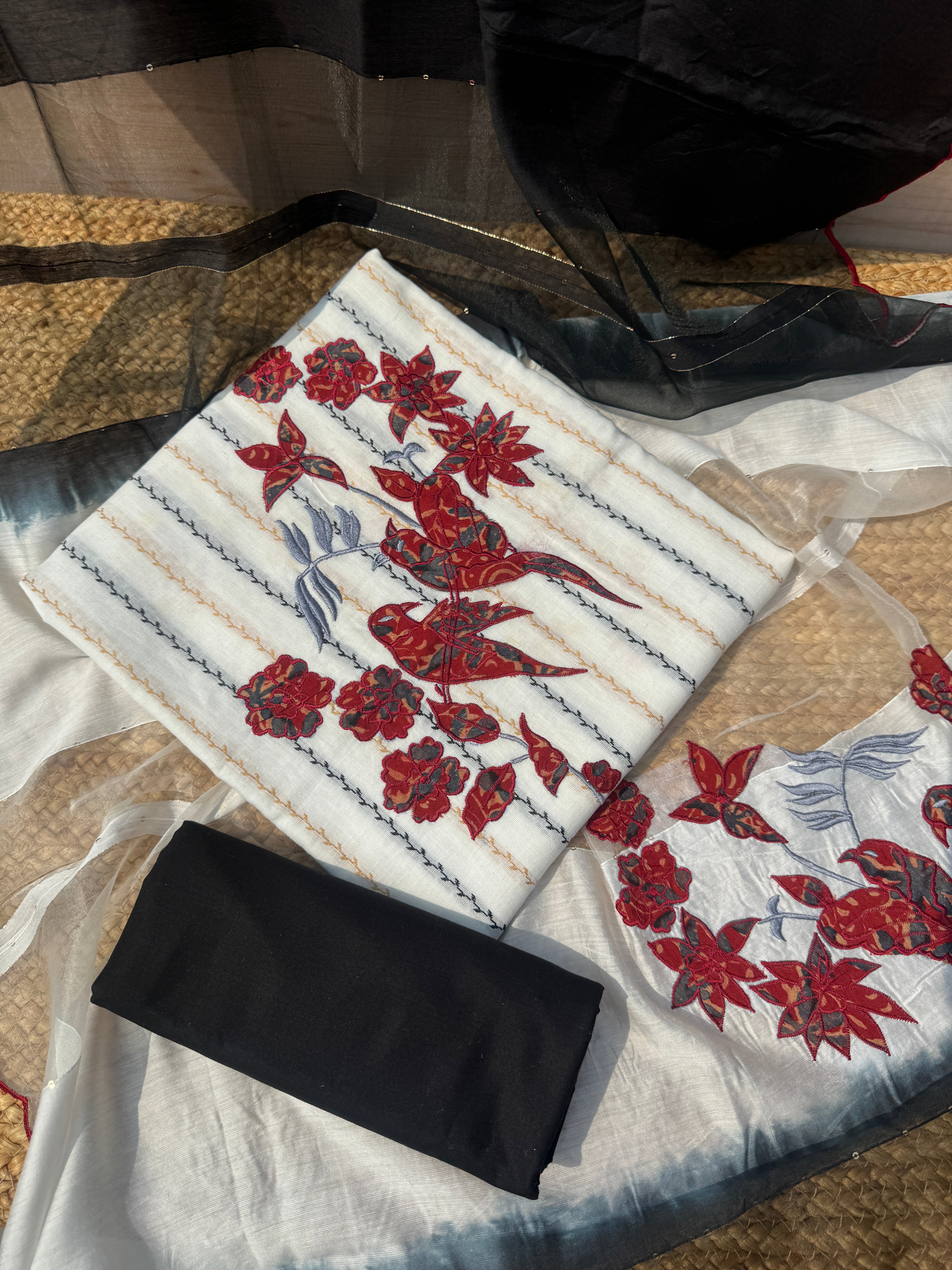 Scarlet cotton suit set