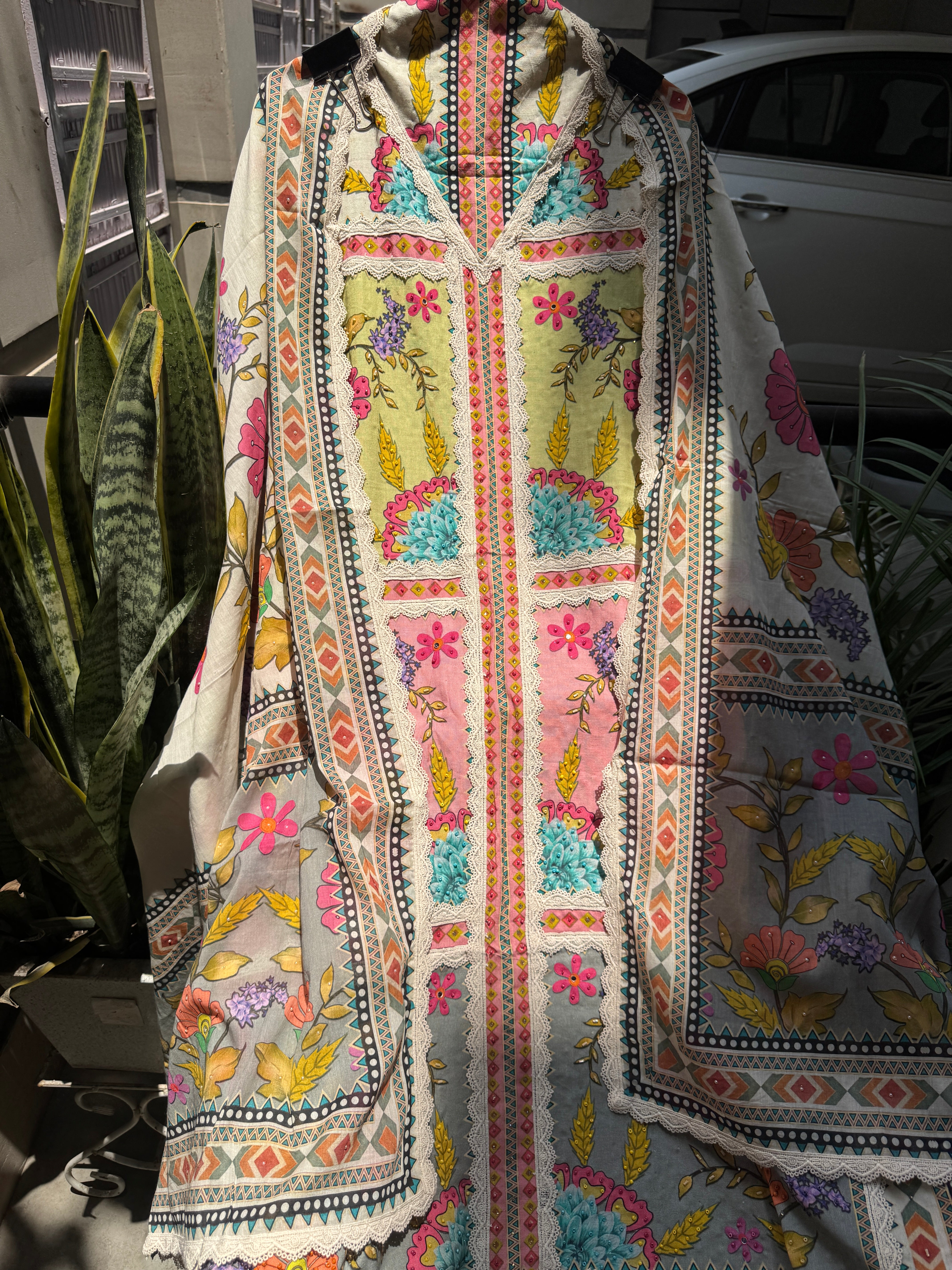 Gulnaar cotton suit set
