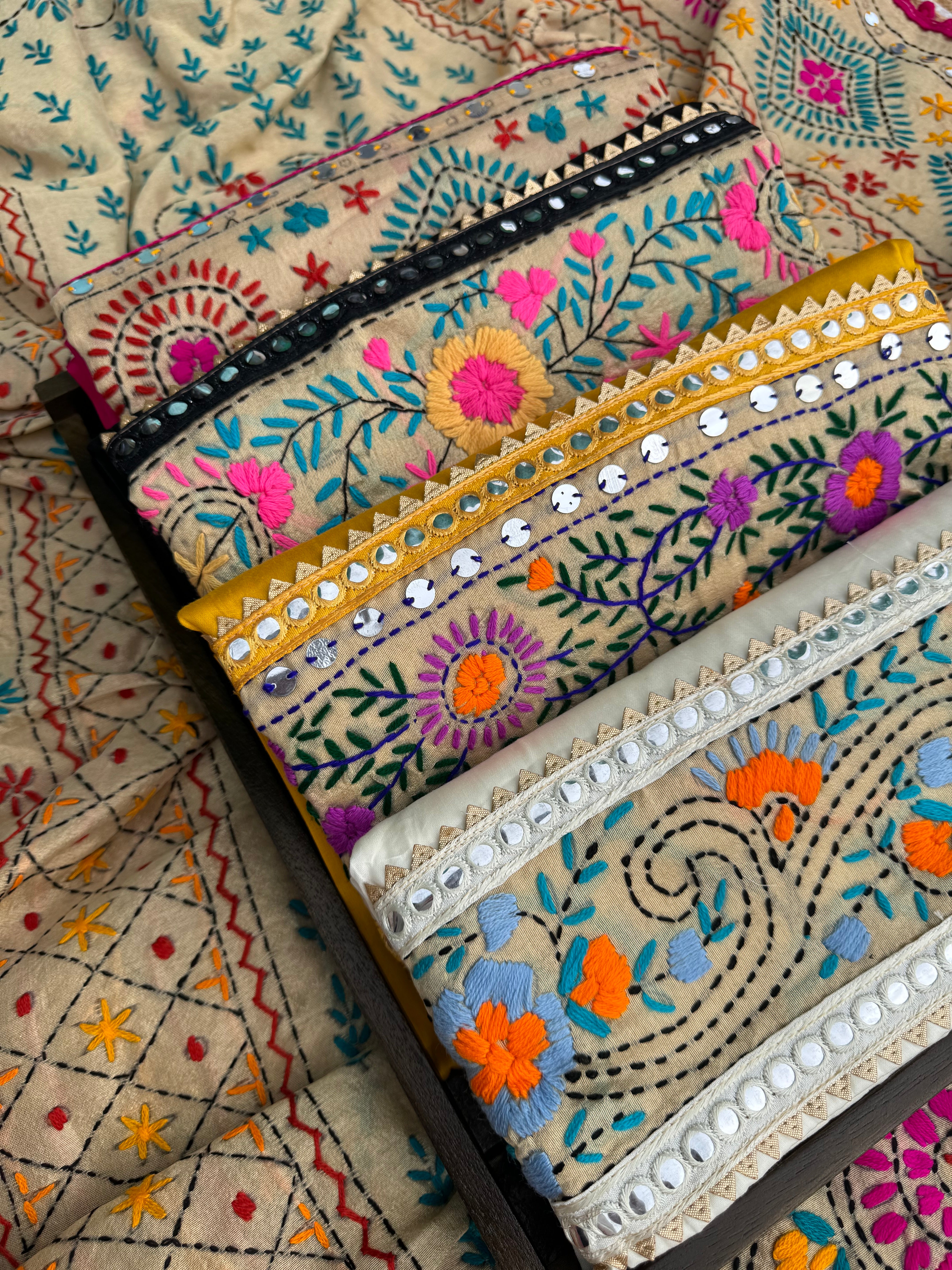 Phulkari cotton suit set