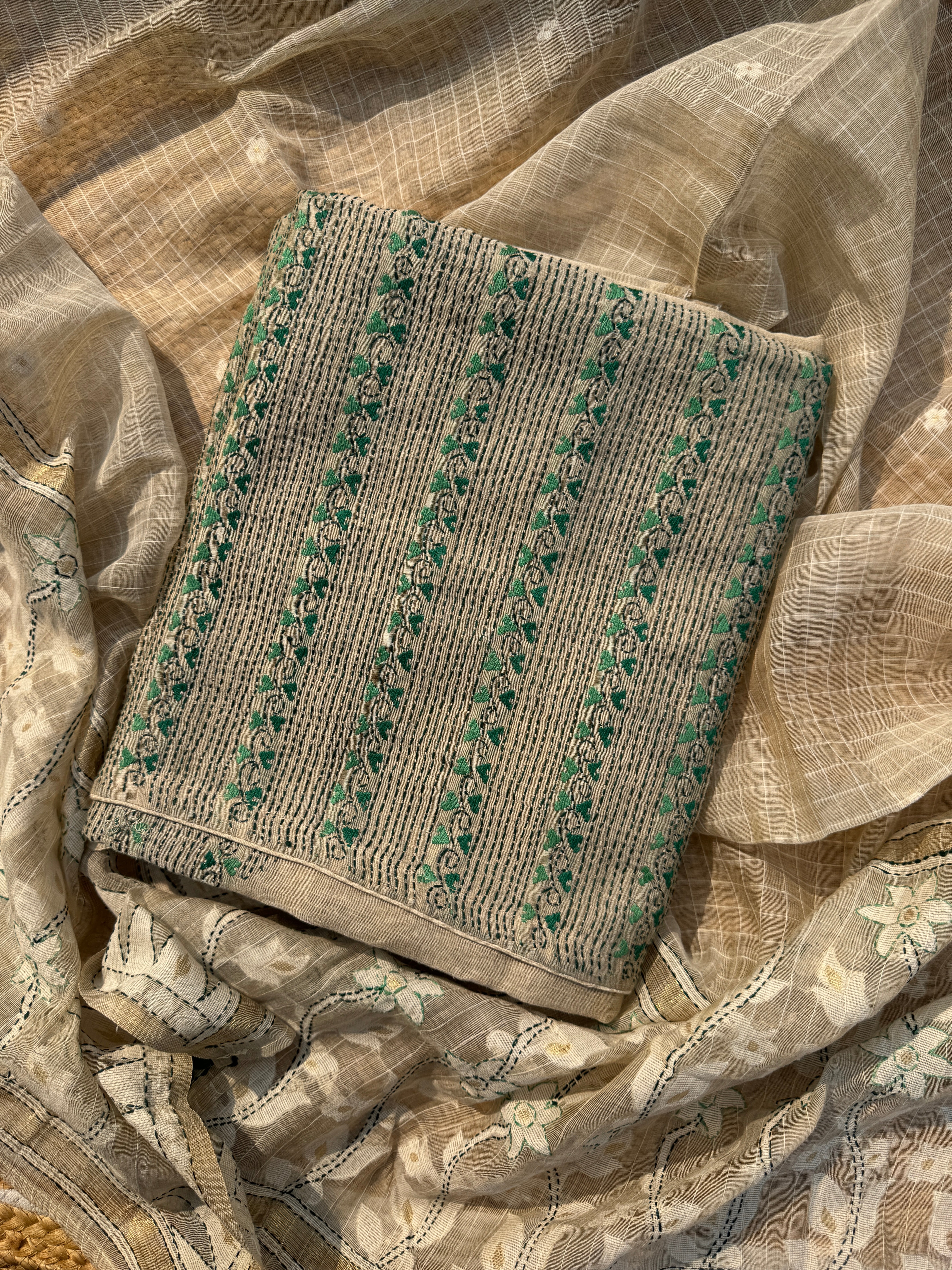 Pradika silk Maheshwari suit set