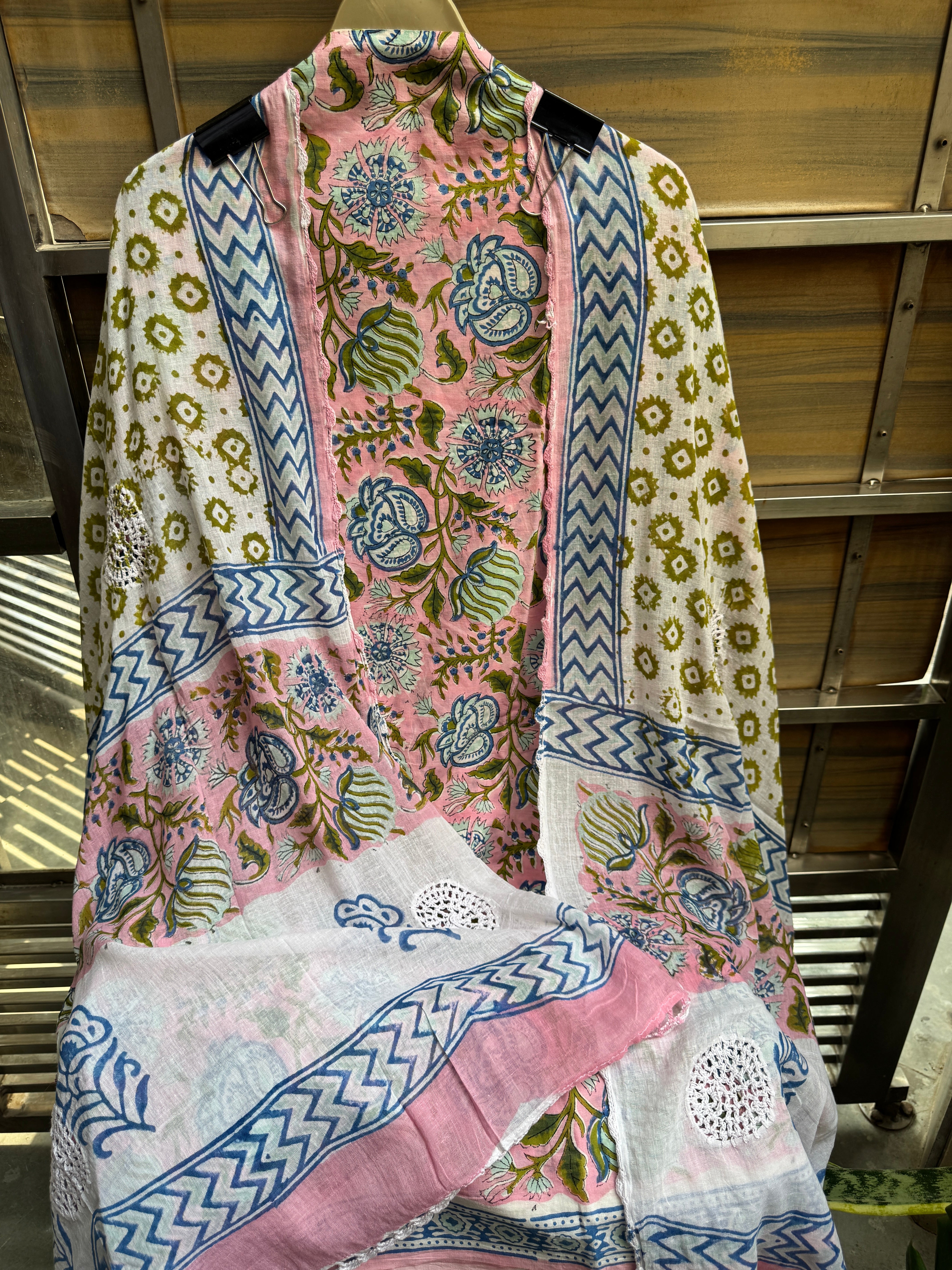 Croatia cotton block suit set