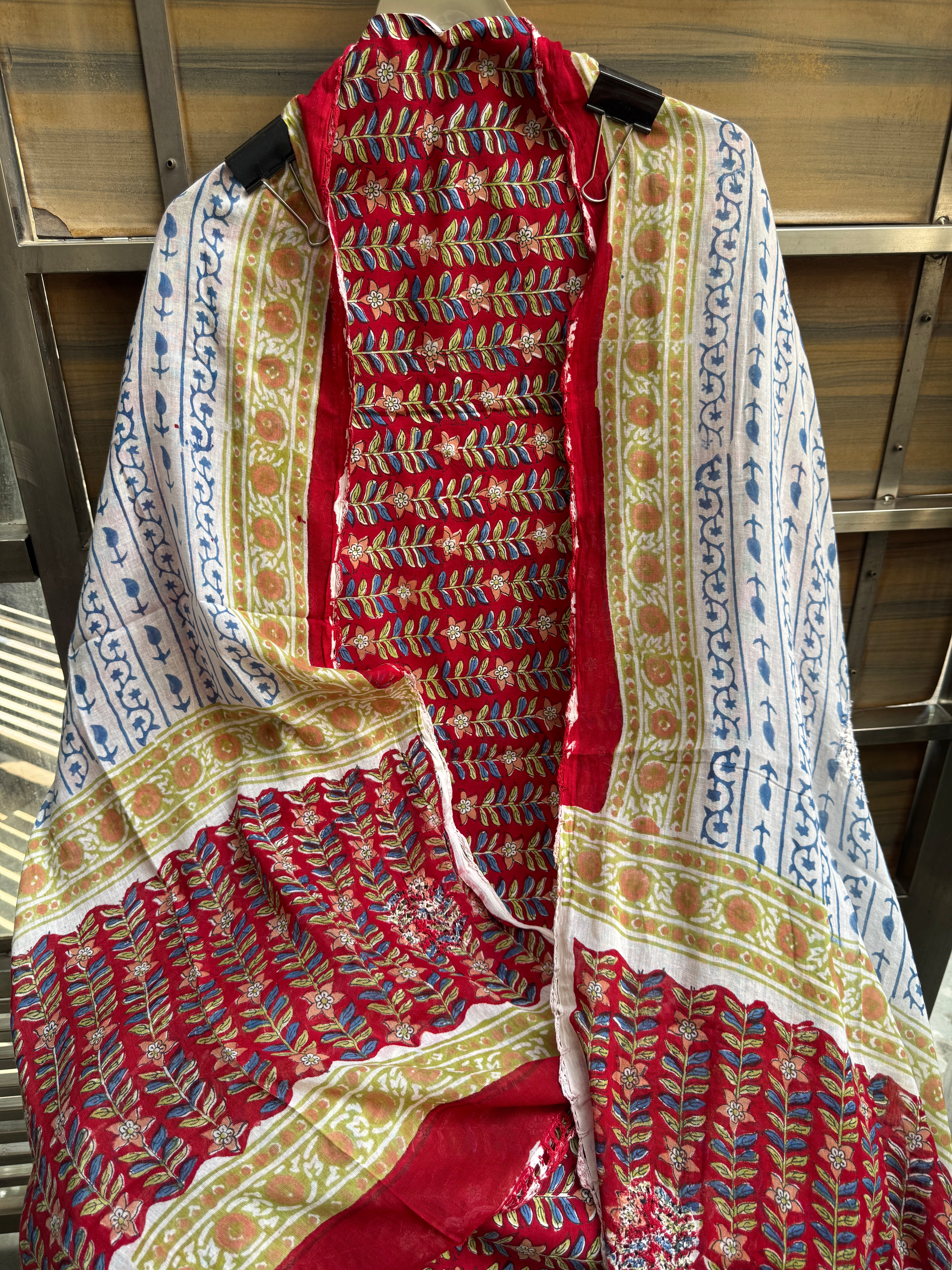 Croatia cotton block suit set