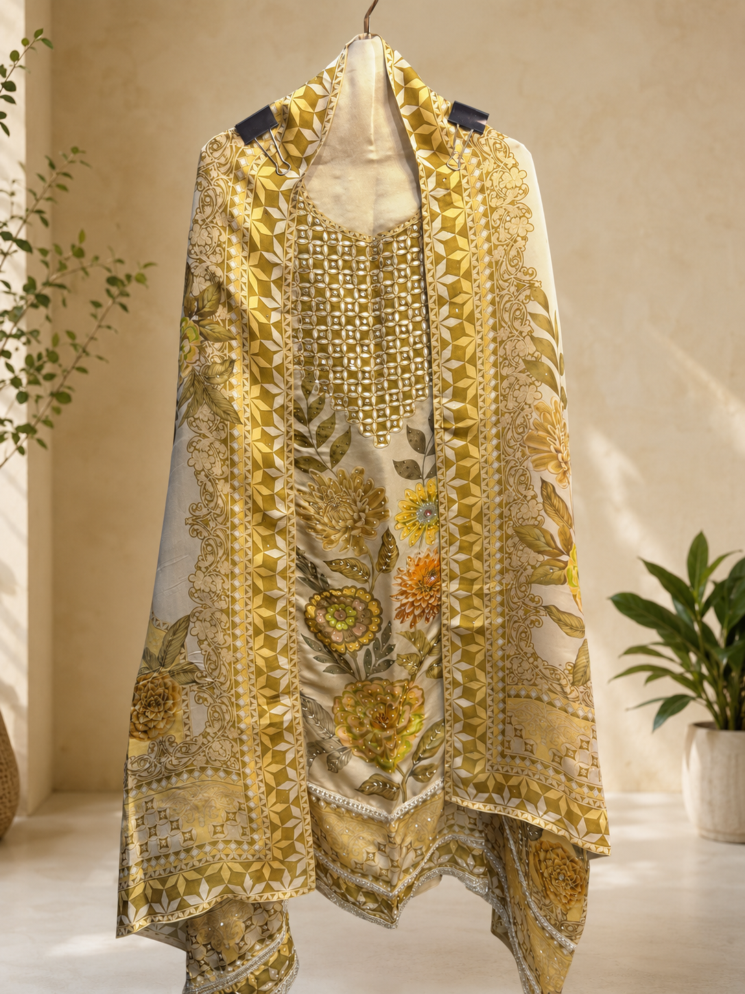 Flora Gul suit set