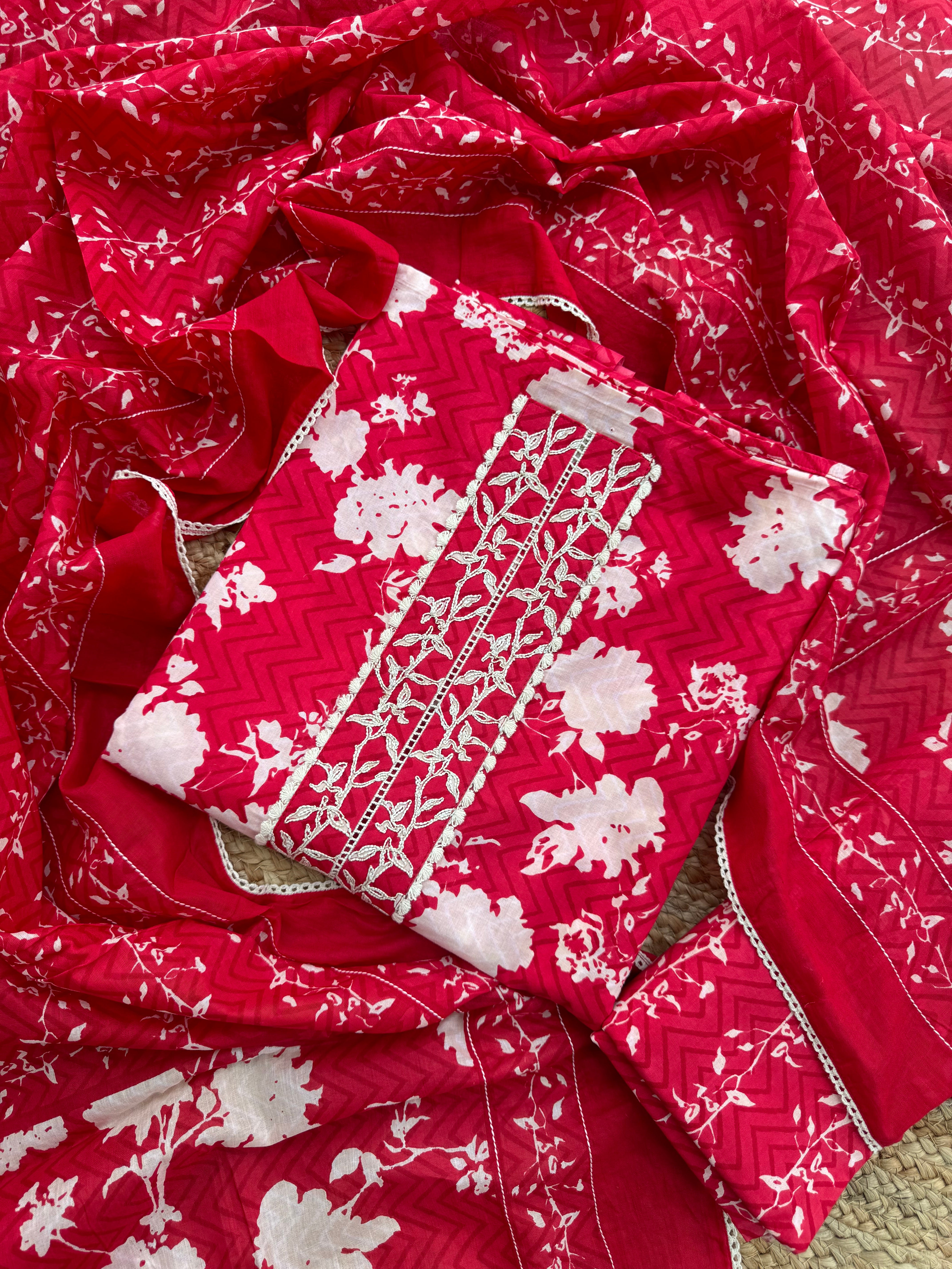 Vedika cotton suit set