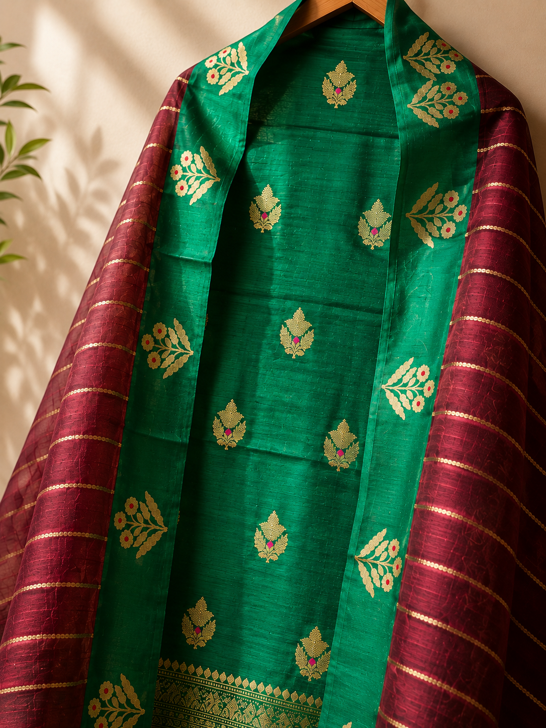 Naqsh pure silk suit set