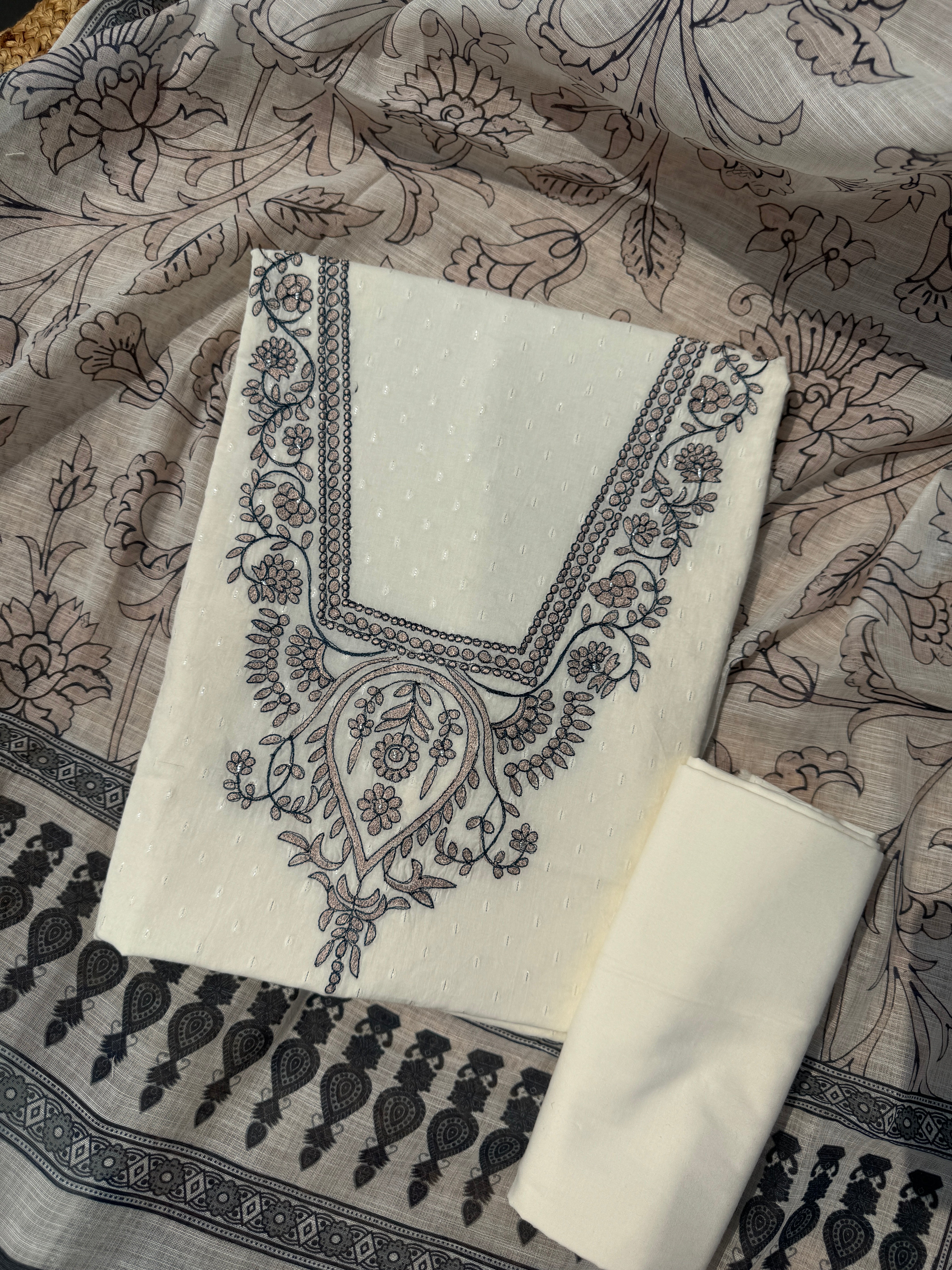 Pastel poetry cotton suit set