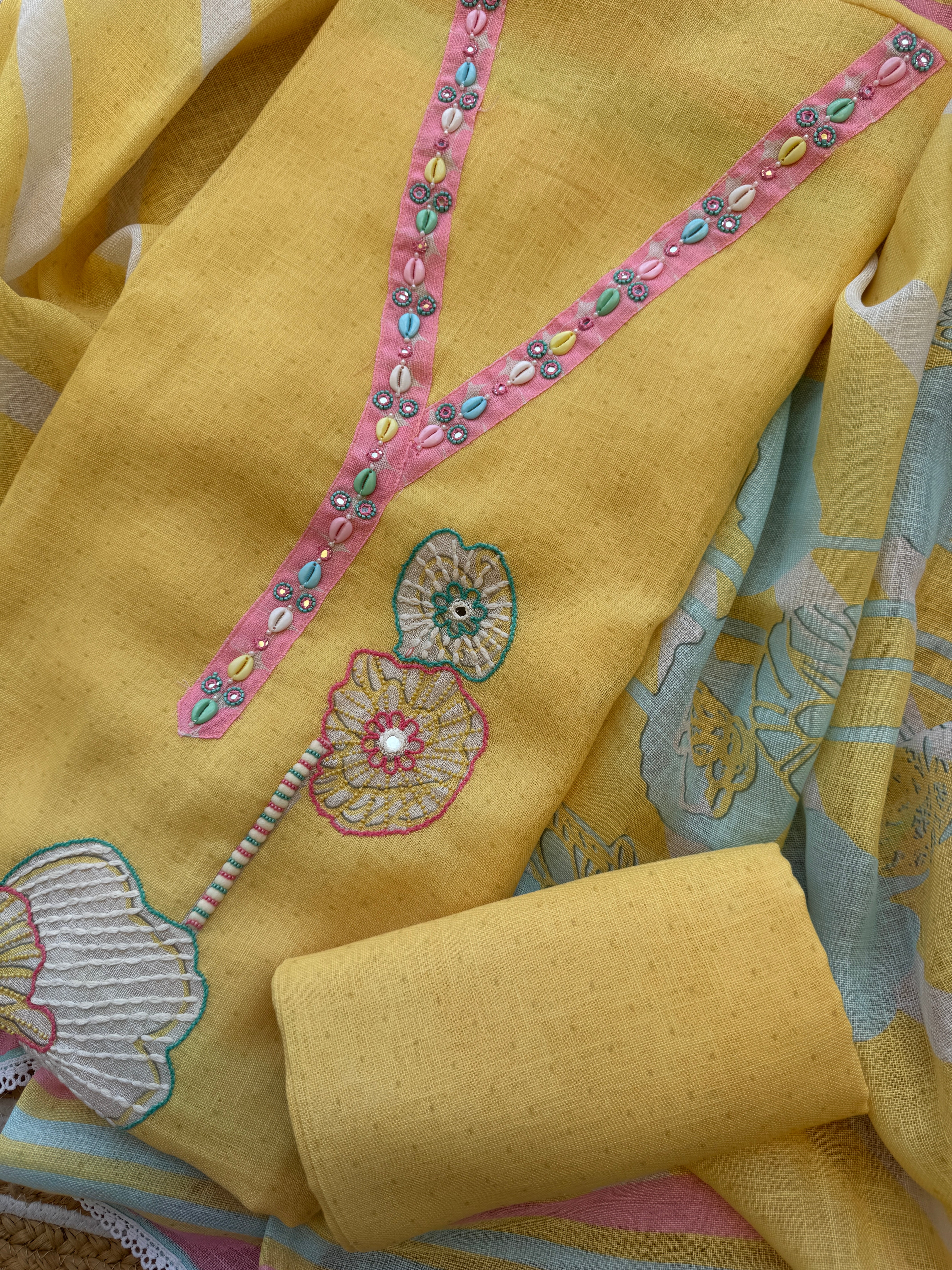 Sunshine linen suit set