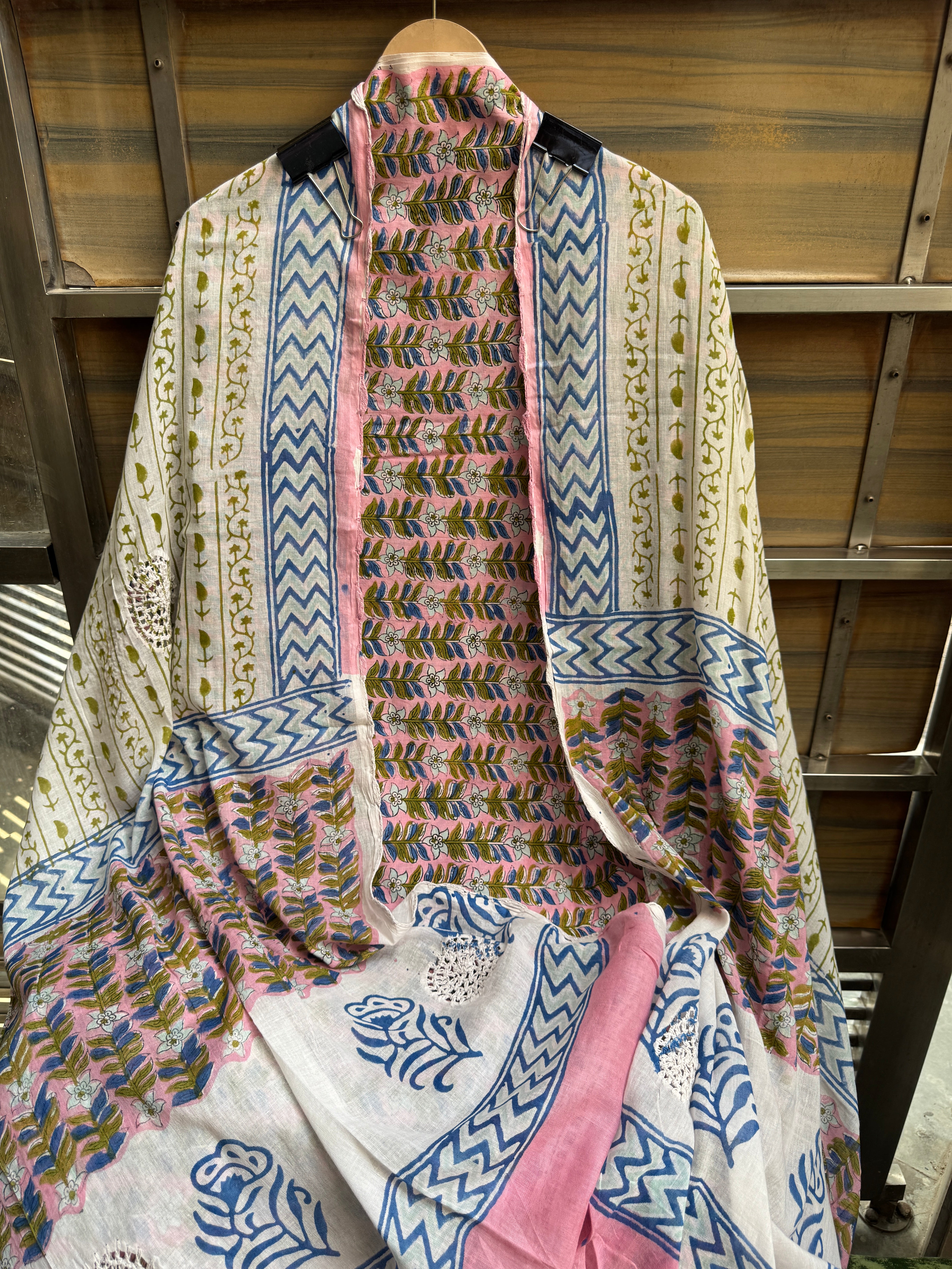 Croatia cotton block suit set