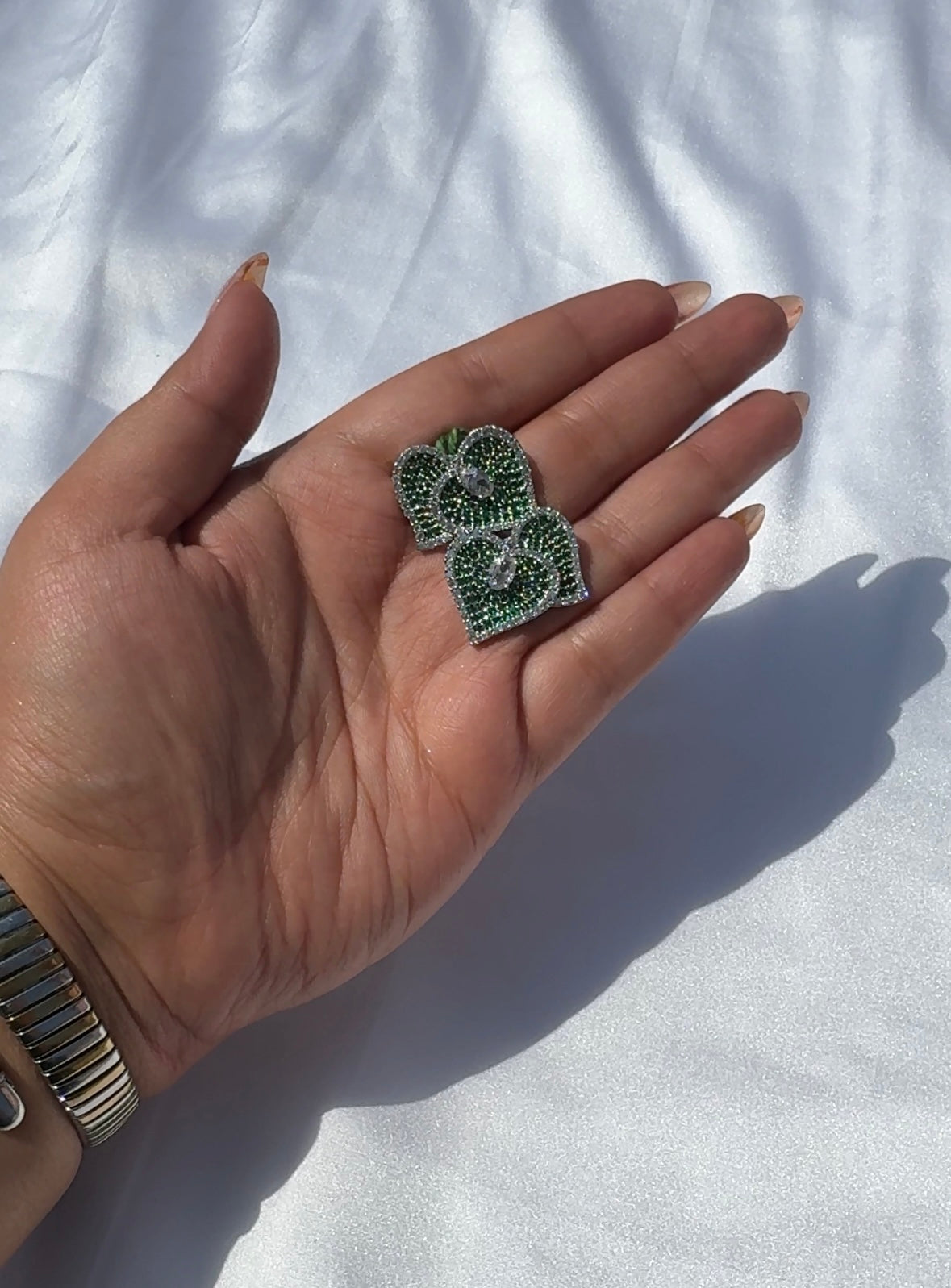 Green heart AD Studs