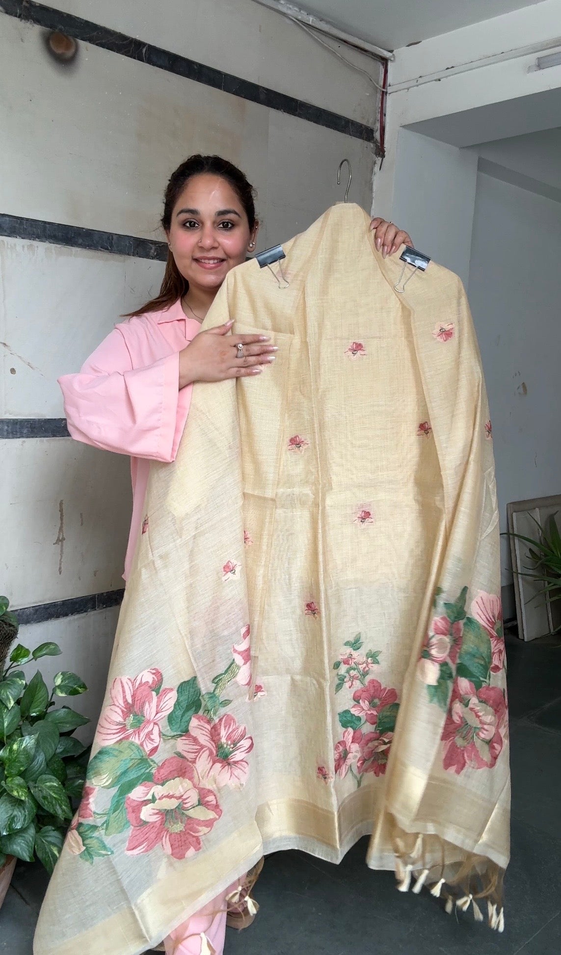 Petal poetry jamdani suit set