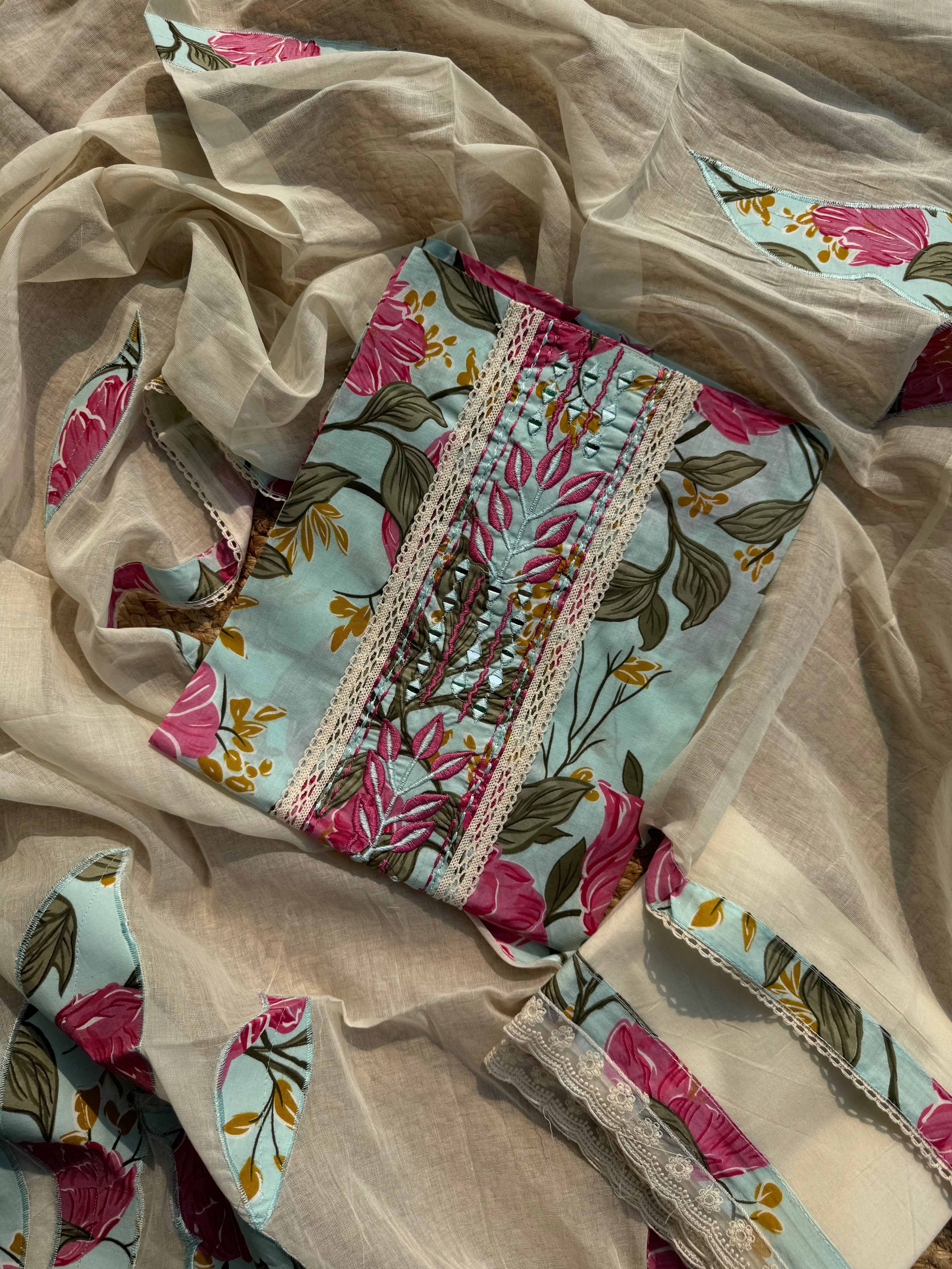Avni pure cotton suit set