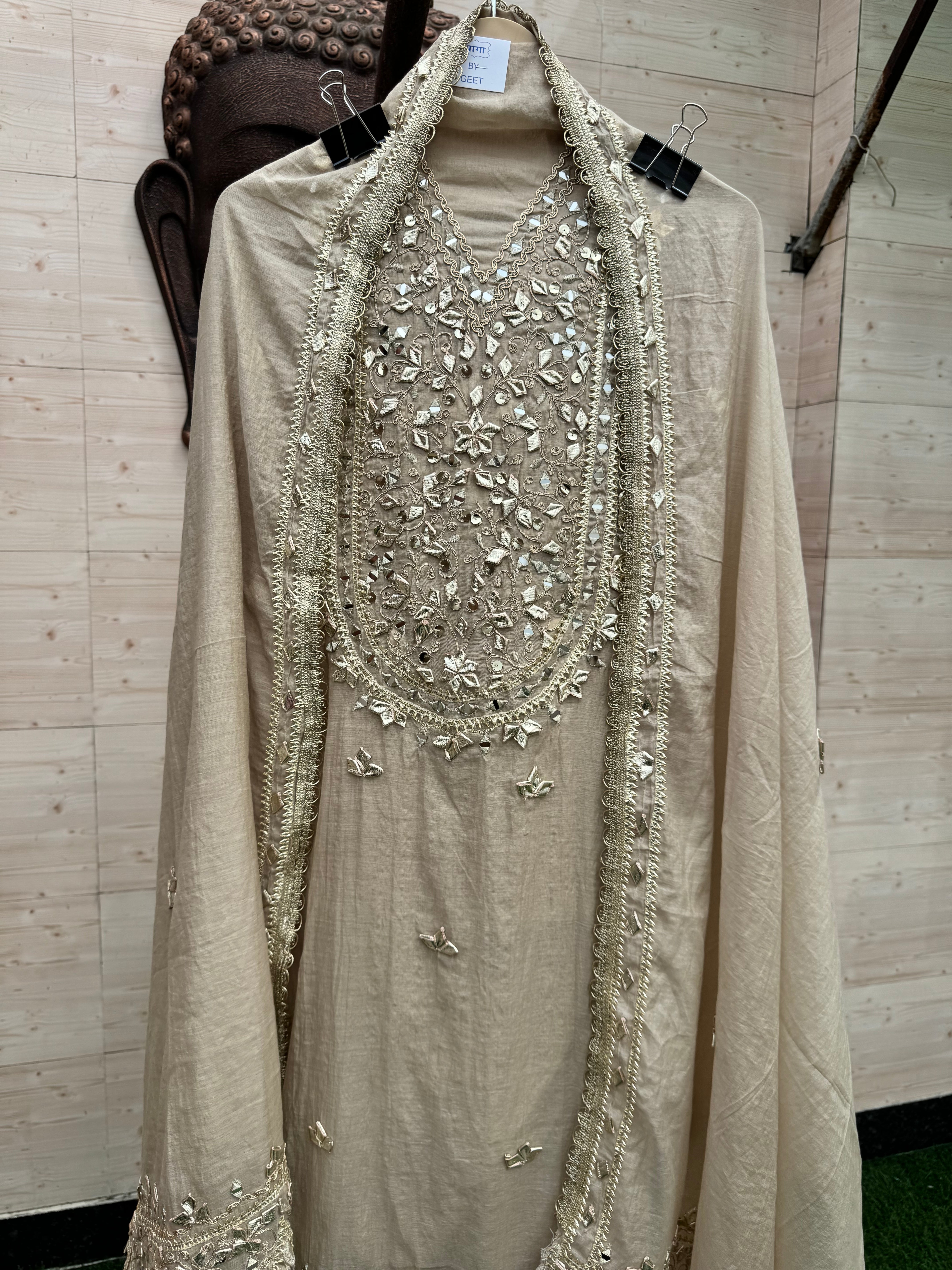 Sia pure Mulmul gota suit set