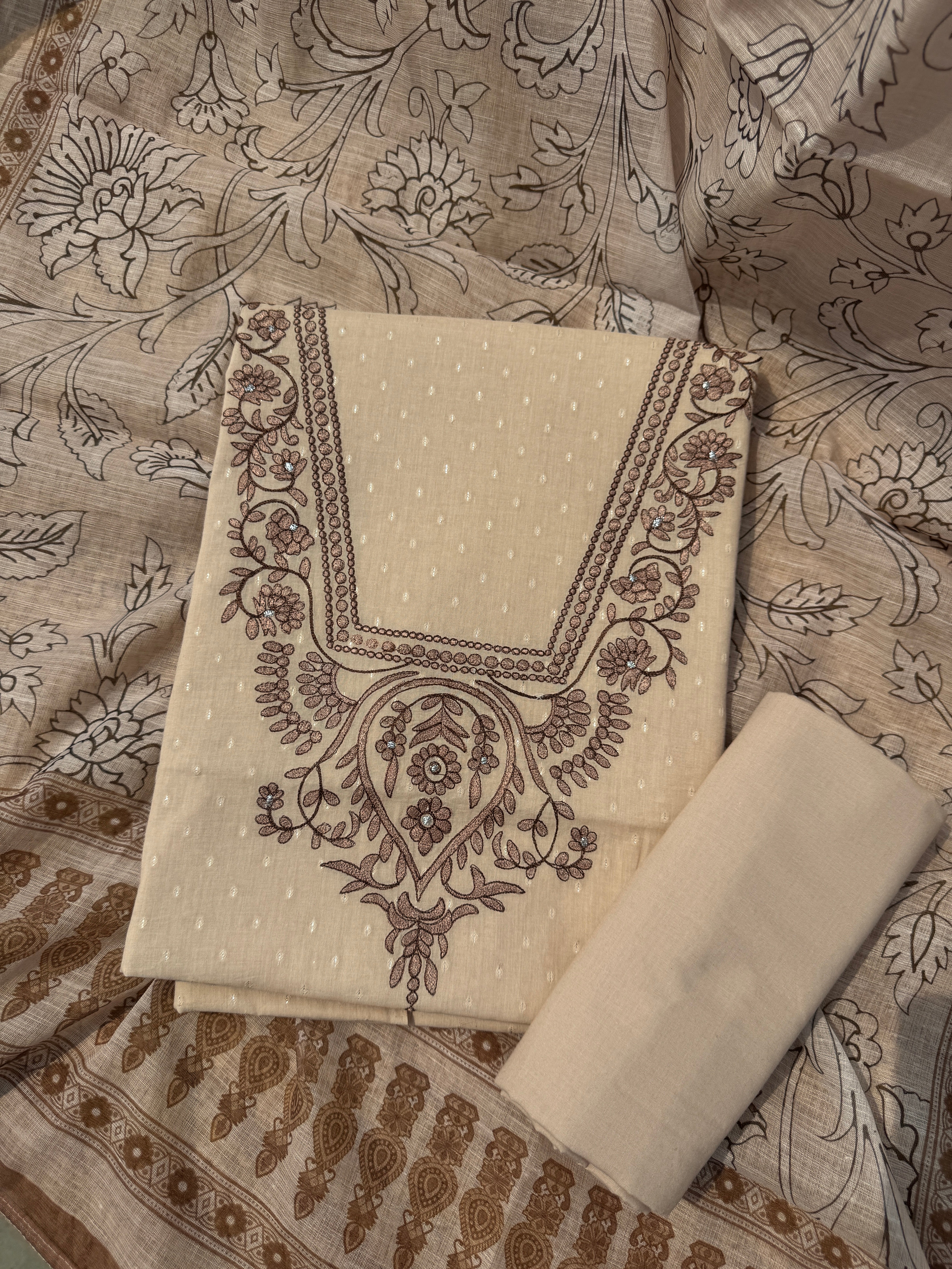 Pastel poetry cotton suit set