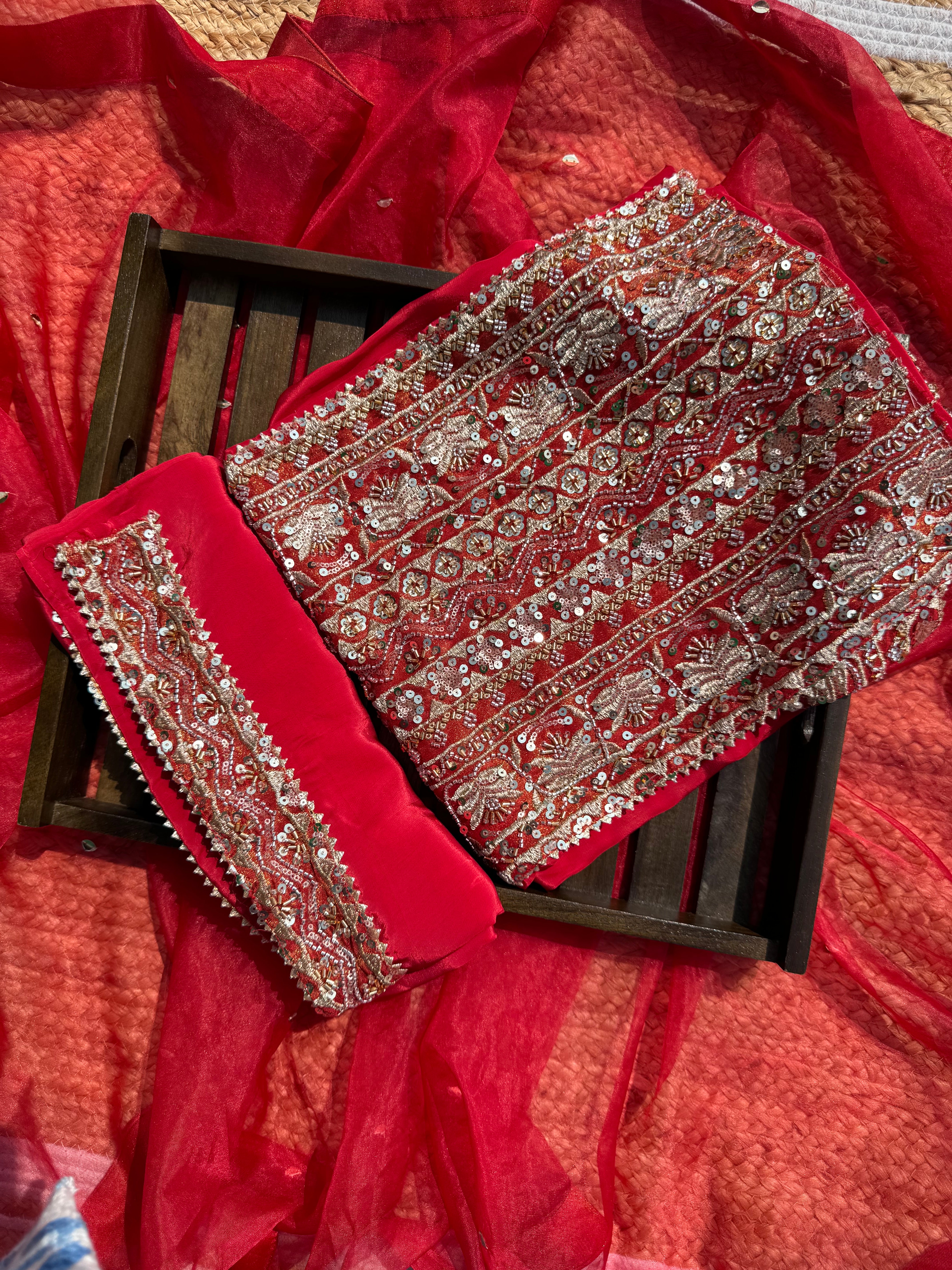 Sitara pure crepe suit set