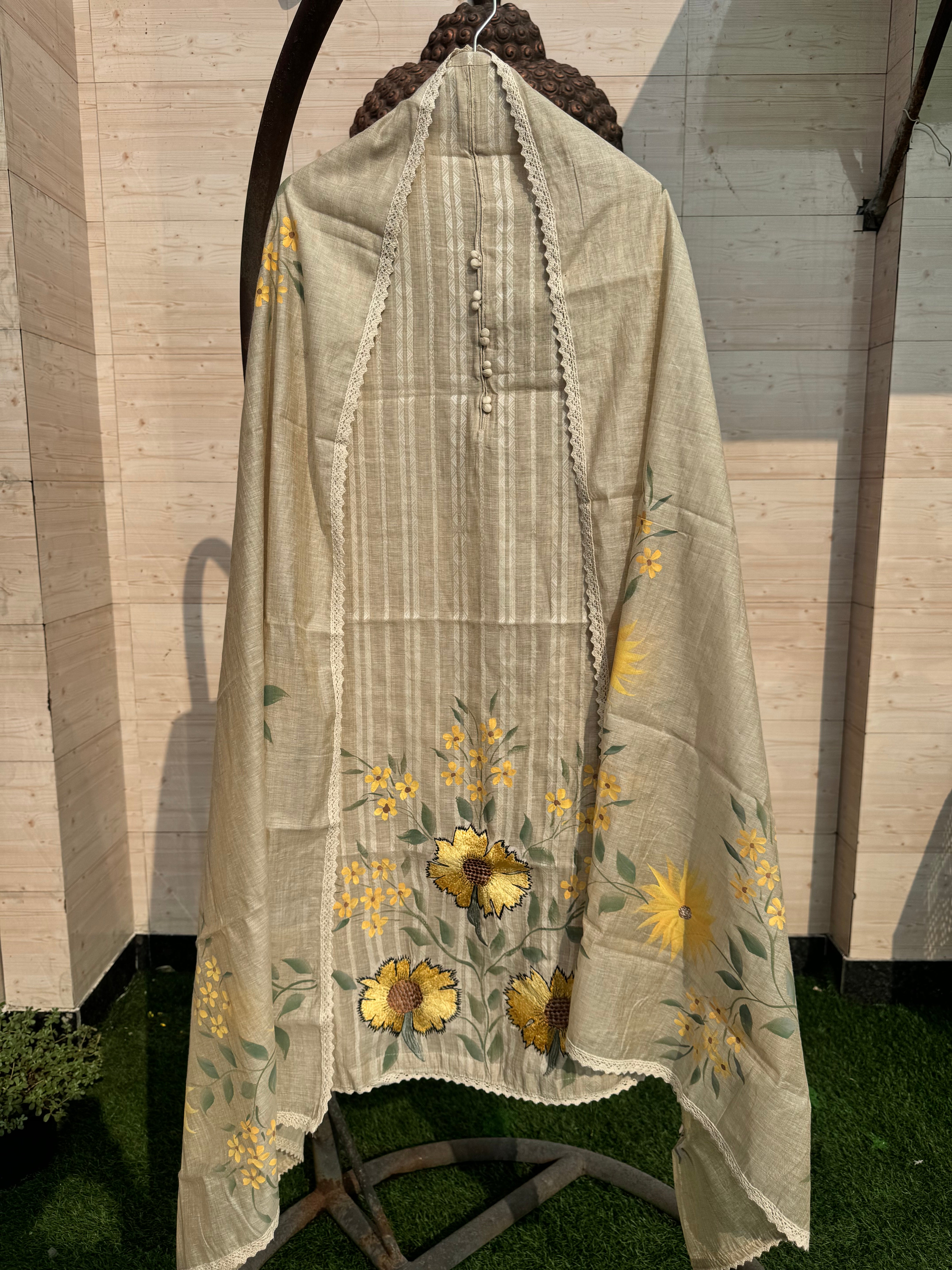 Sunshine Jamdani suit set